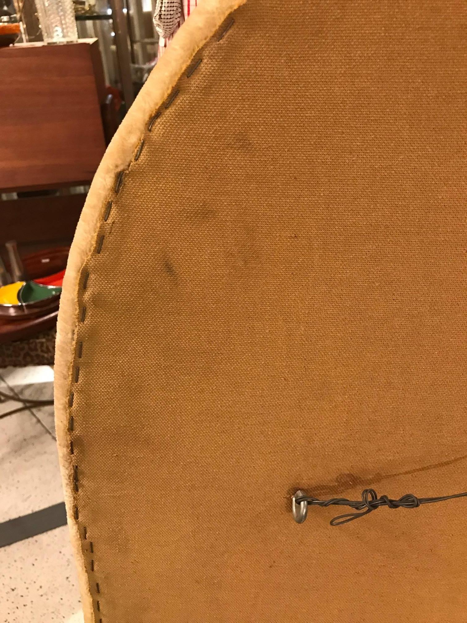 20th Century Midcentury Upholstered Mirror