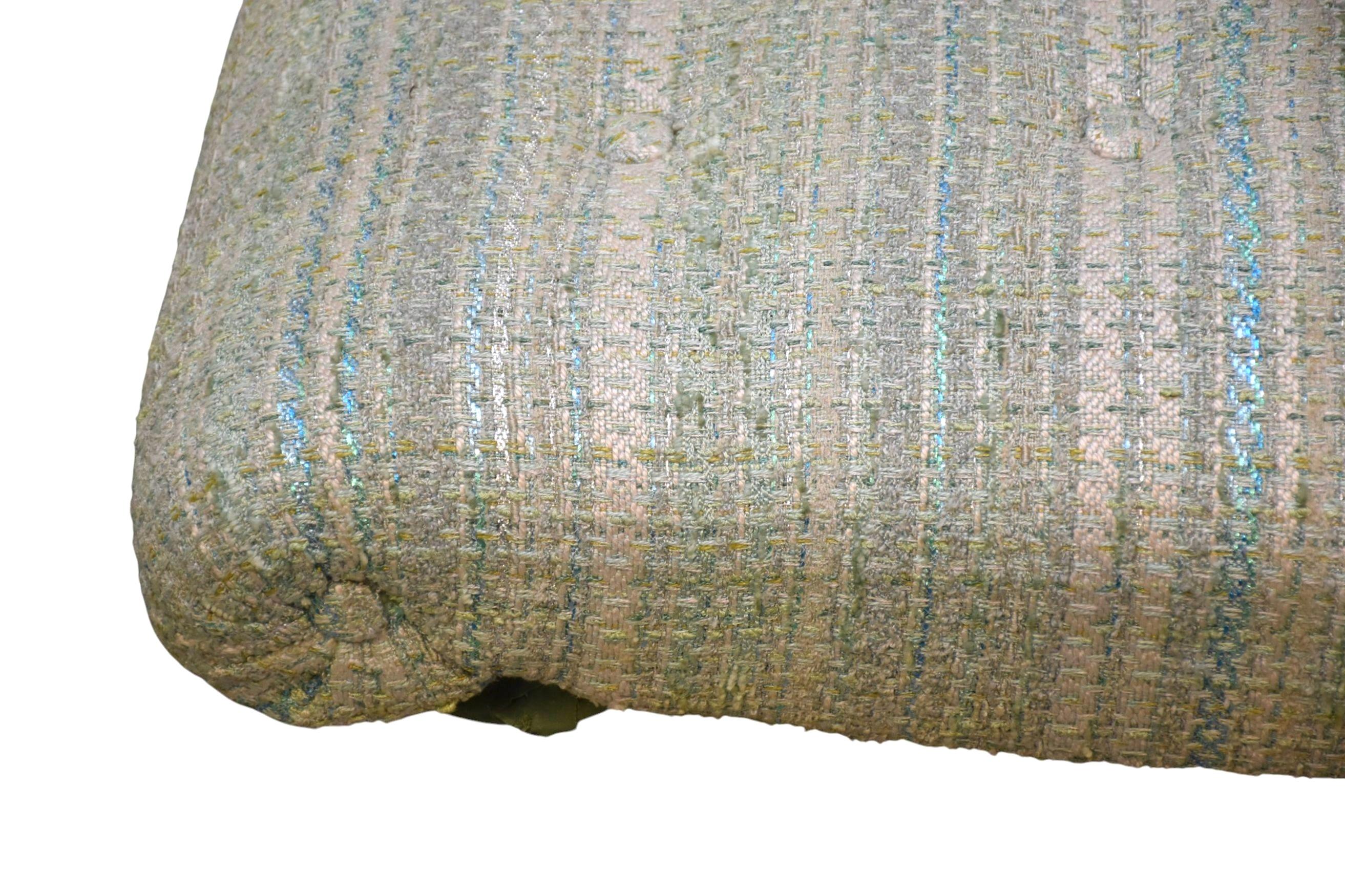 Mid-Century Upholstered Tweed Slipper Chairs, A Pair (Moderne der Mitte des Jahrhunderts) im Angebot