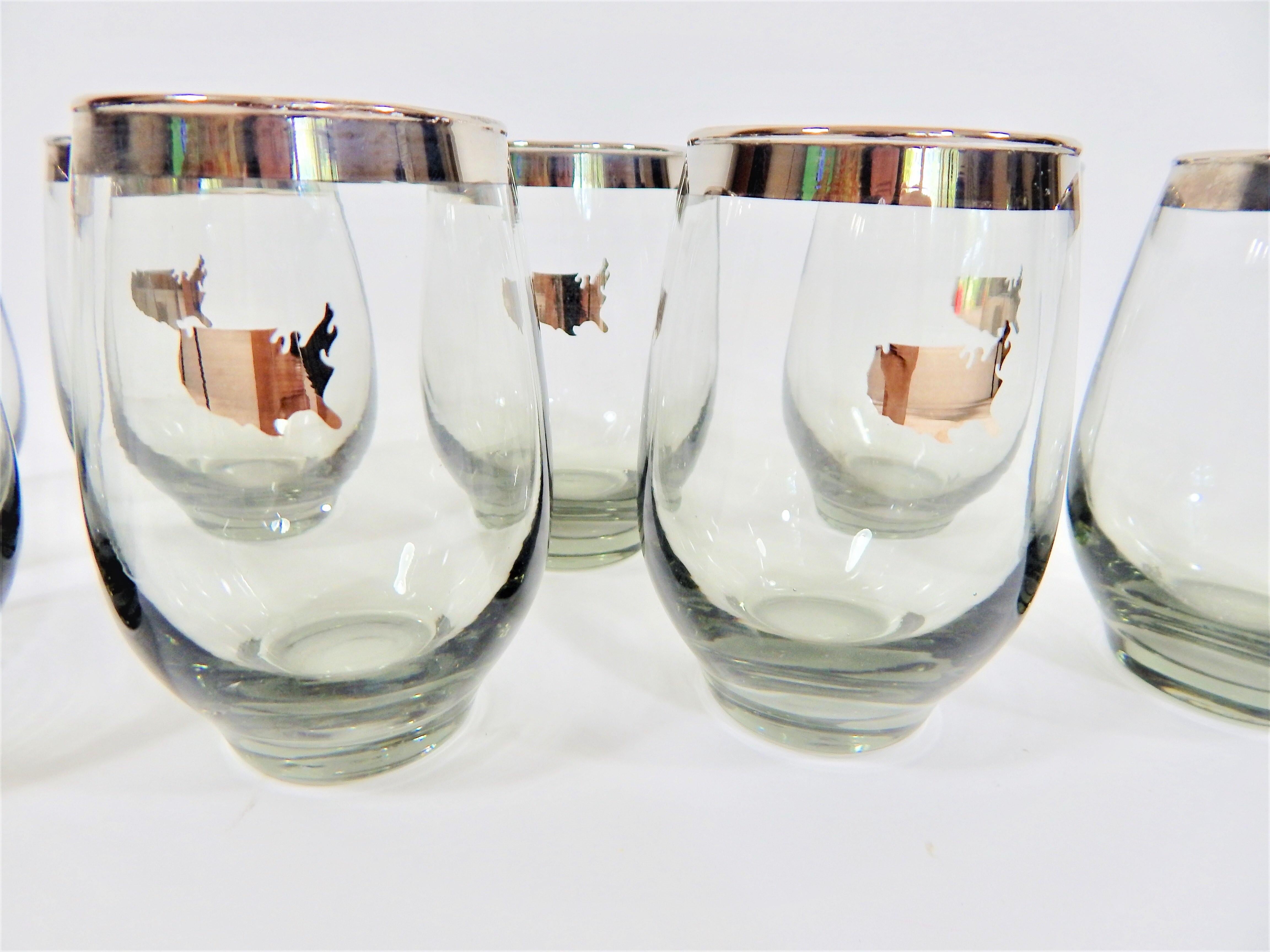 American Mid-Century USA America Glasses in the Style of Dorothy Thorpe