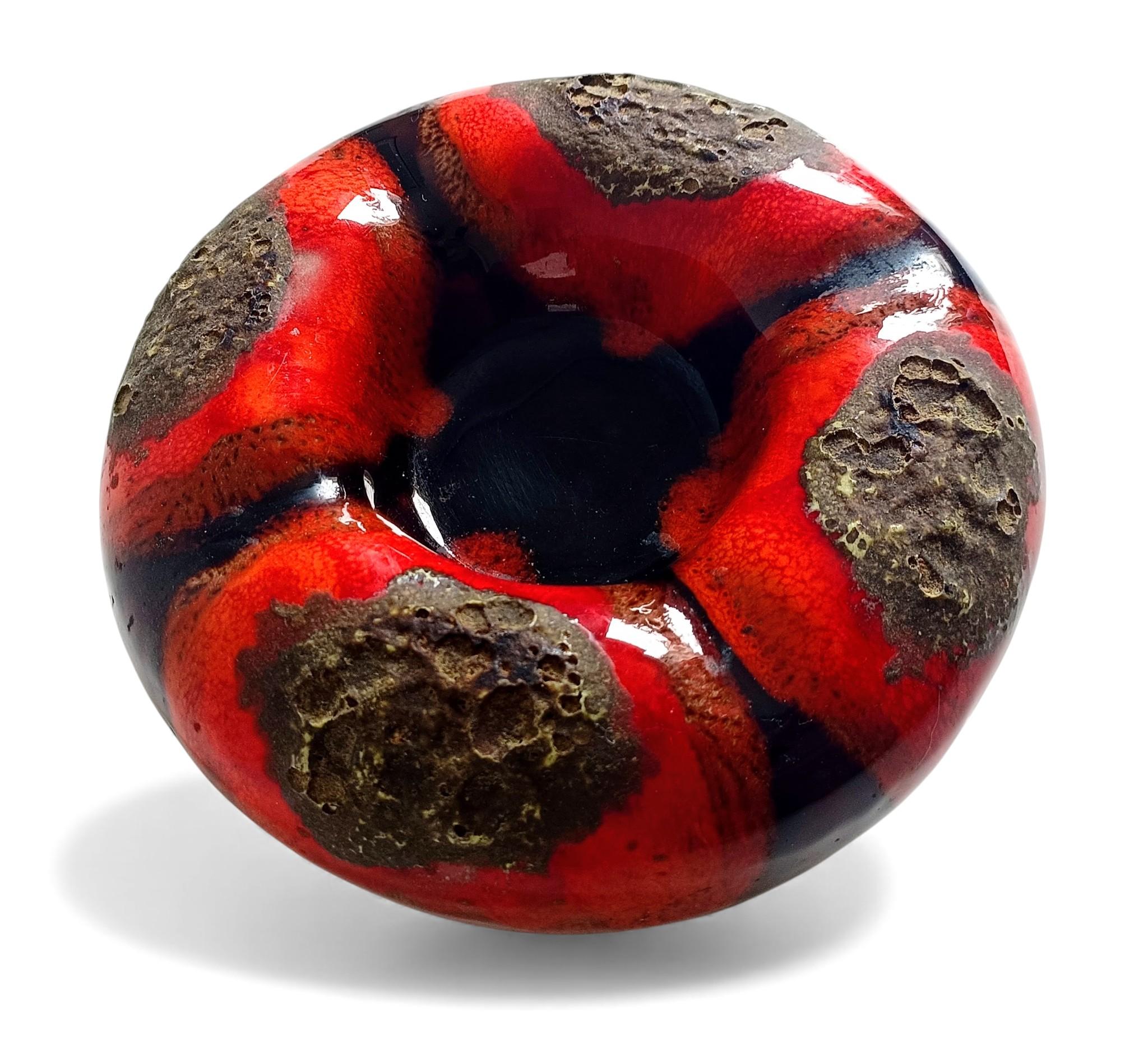 Mid-Century Vallauris Keramik Vide-Poche mit fetter Lava-Glasur, Frankreich, 1950er Jahre im Angebot 4