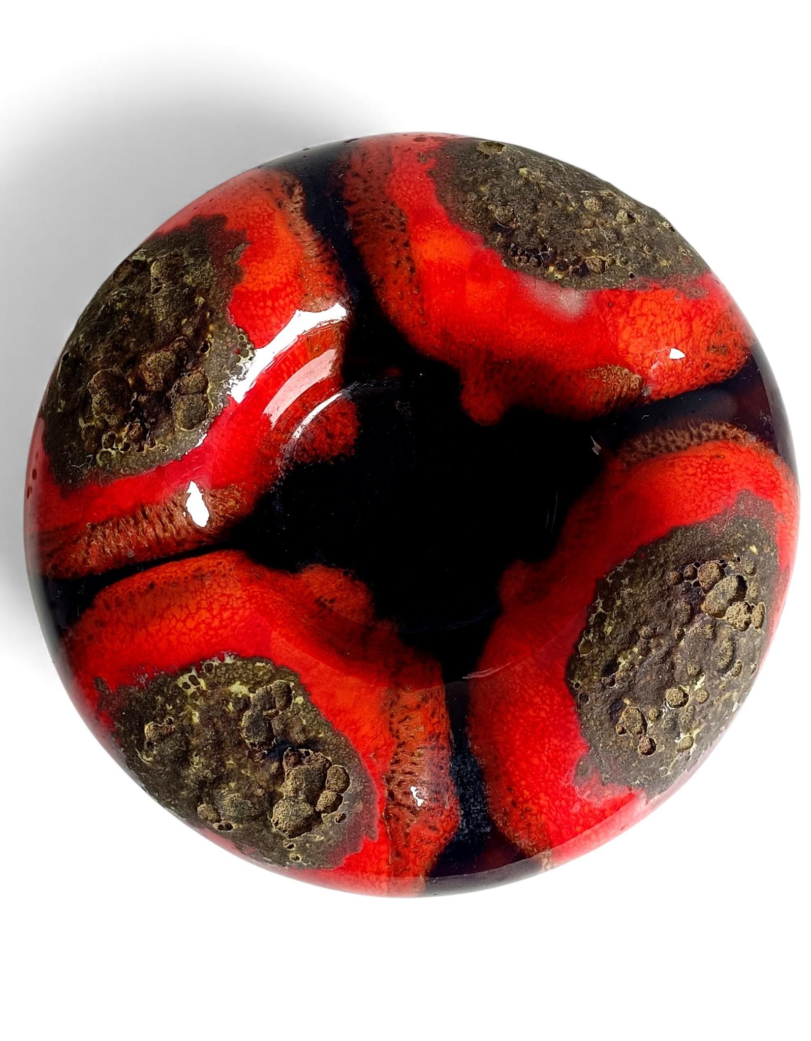 Mid-Century Vallauris Keramik Vide-Poche mit fetter Lava-Glasur, Frankreich, 1950er Jahre im Angebot 5