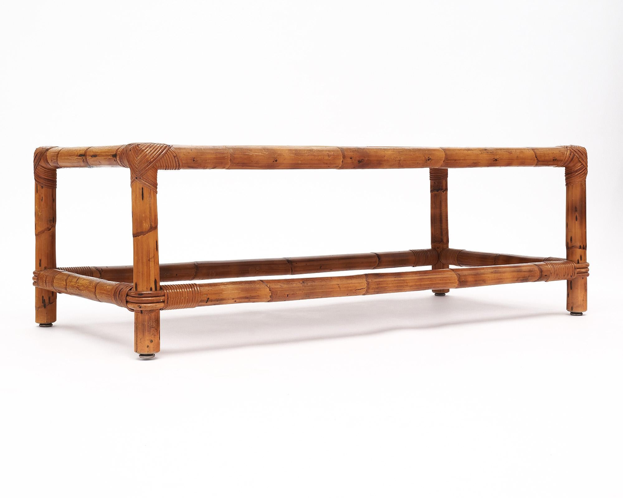 French Mid-Century Vallauris Tiled Coffee Table For Sale