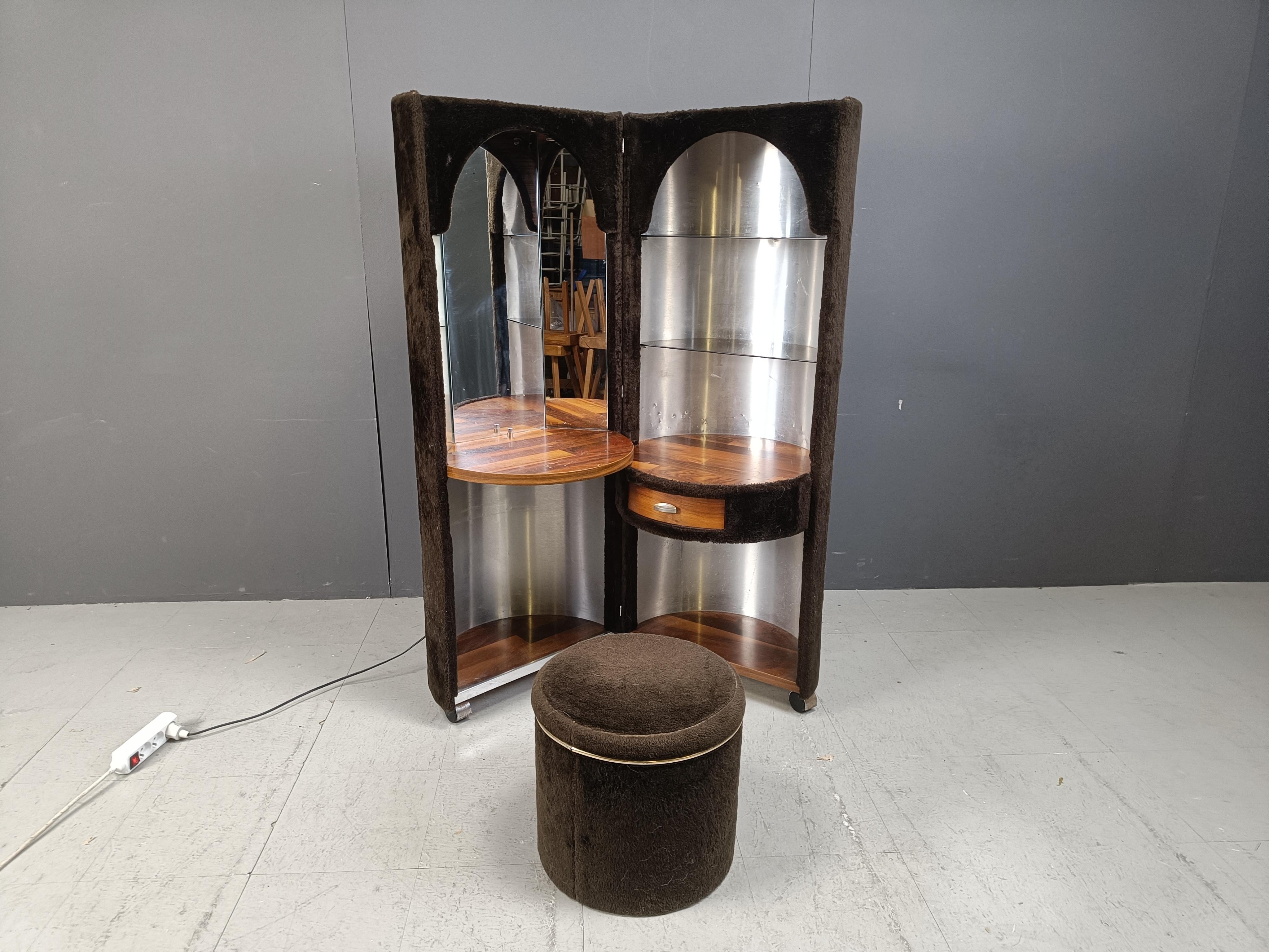 Mid-Century Modern Mid century vanity cabinet by Luigi Massoni for Poltrona Frau, 1970s