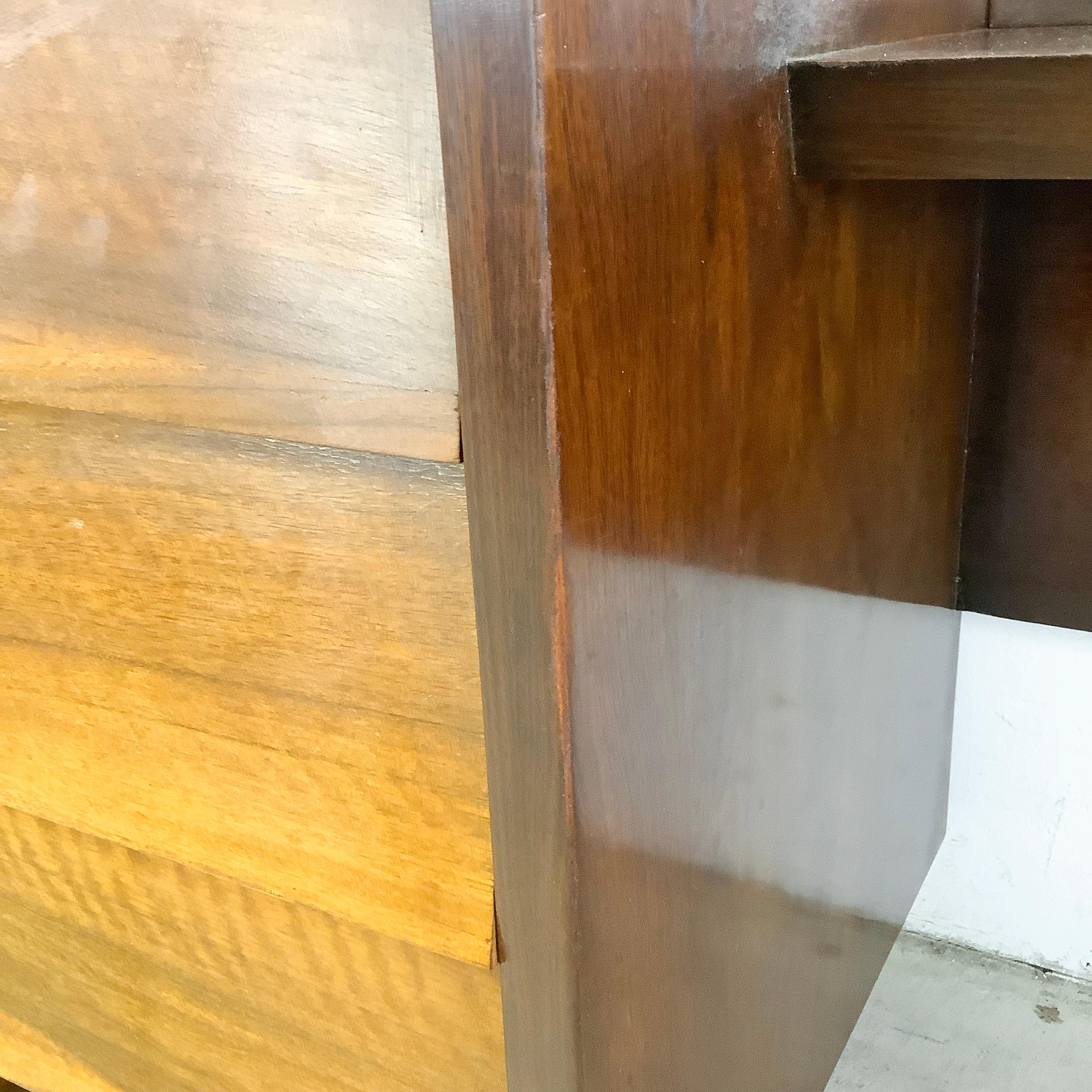 Mid-Century Vanity Table With Dressing Mirror & Stool 5