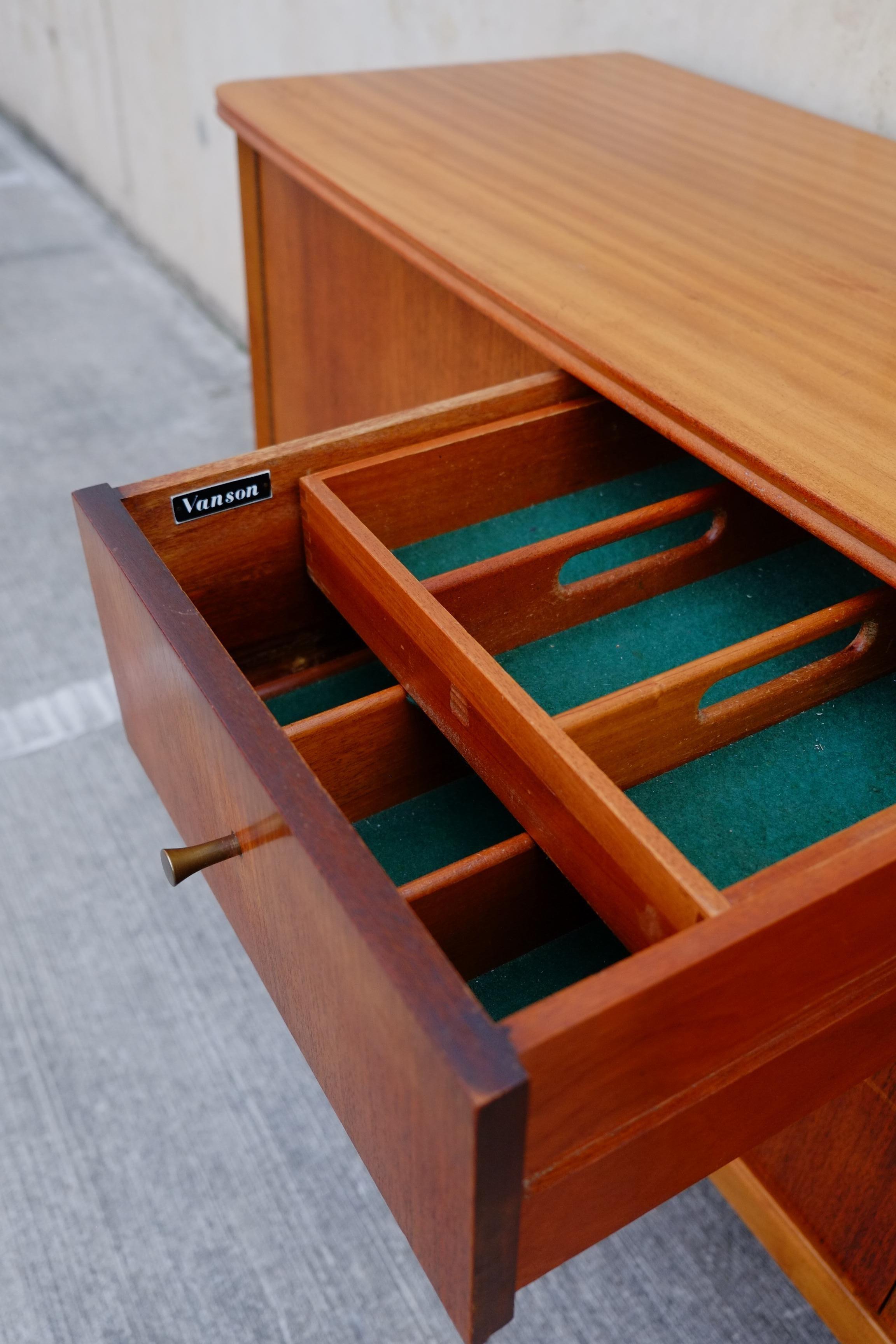 MId Century Vanson Sideboard Credenza England c1960 For Sale 3