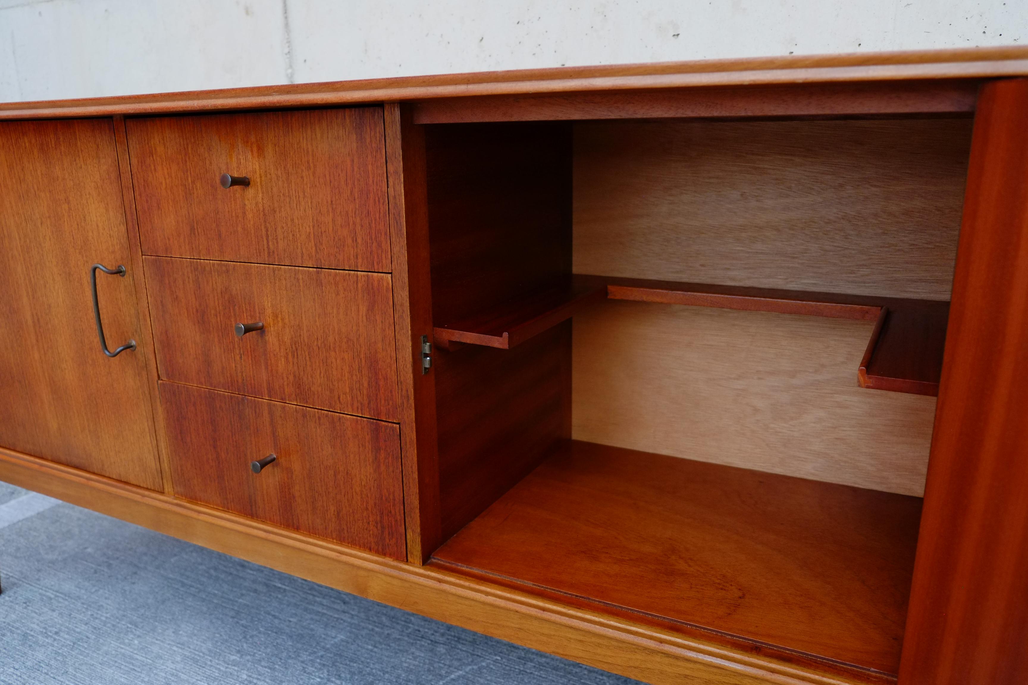 MId Century Vanson Sideboard Credenza England c1960 For Sale 4