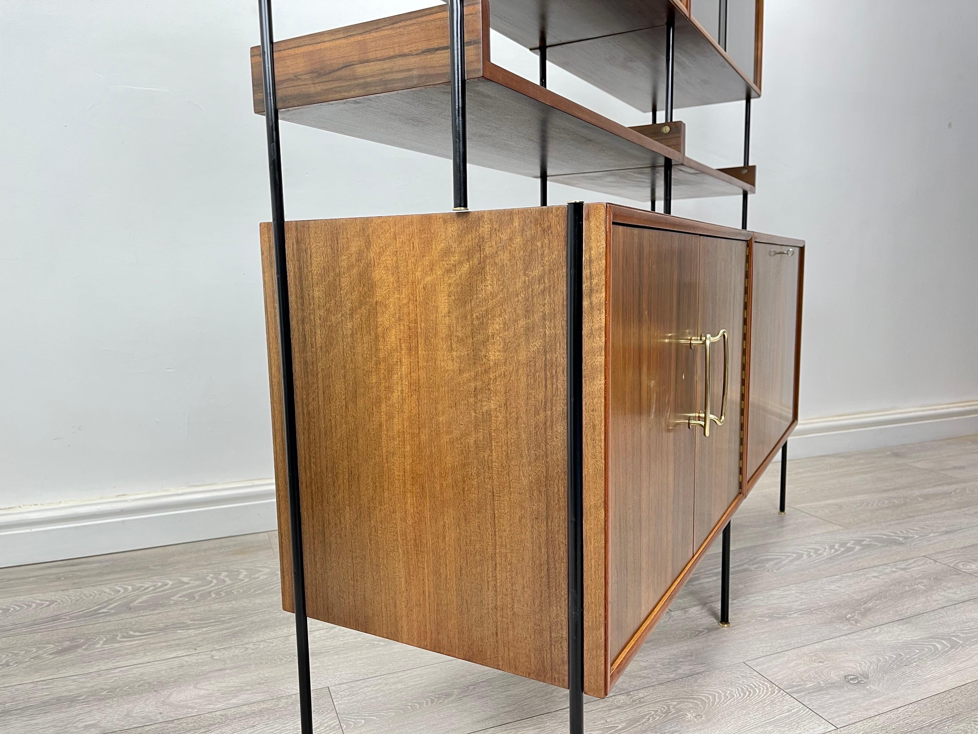 Mid-Century, Vanson Walnut Shelving Unit  For Sale 5