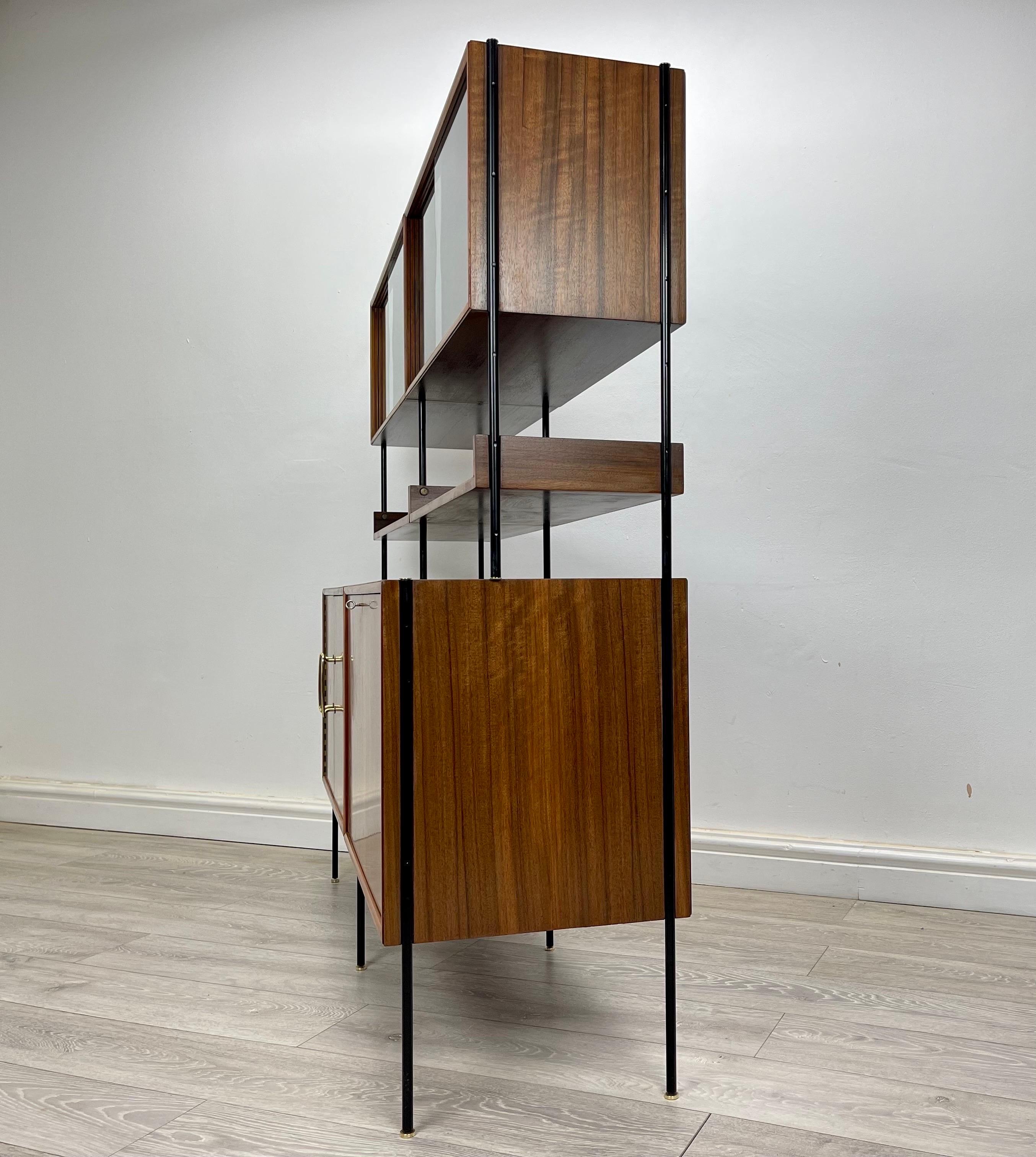 Mid-Century, Vanson Walnut Shelving Unit  For Sale 6