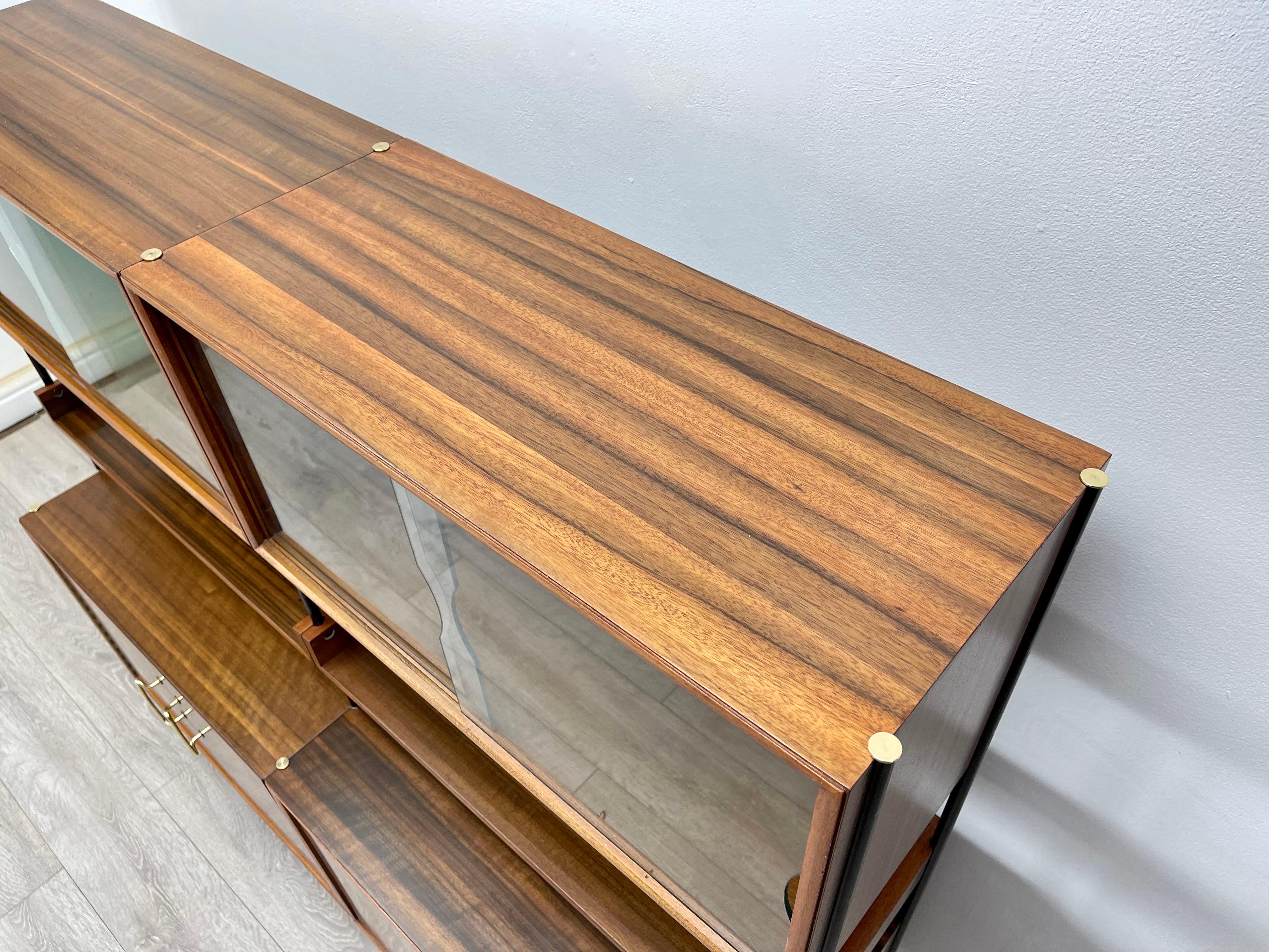 Mid-Century, Vanson Walnut Shelving Unit  For Sale 10