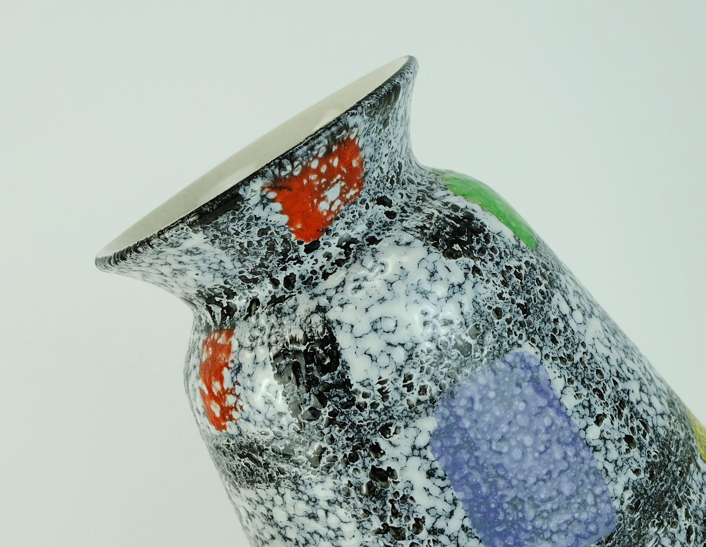Ceramica VASO di metà secolo con decoro Bay Keramik 'Teheran' Bodo Mans modello 608-30 inizio anni '60 in vendita