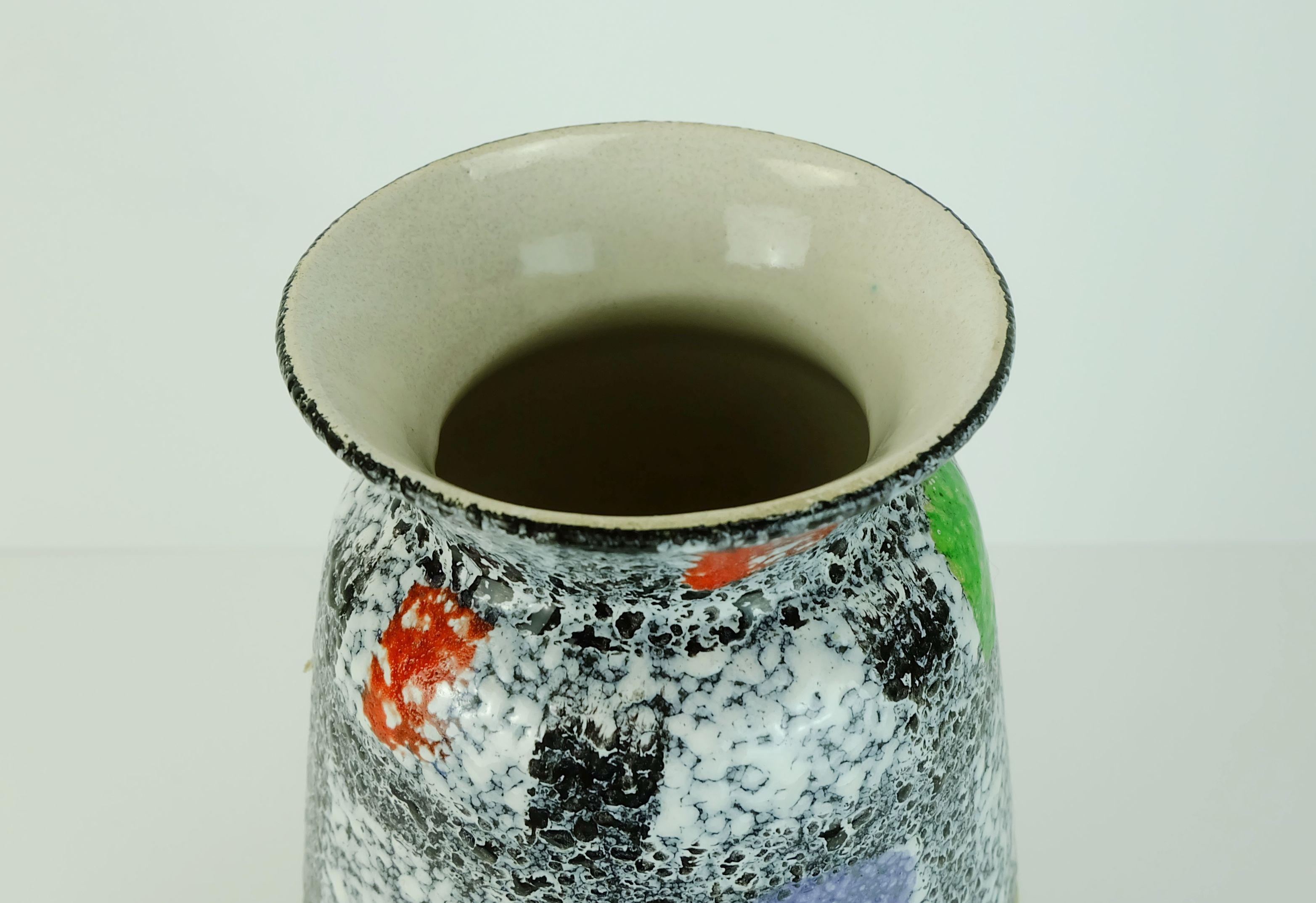 VASO di metà secolo con decoro Bay Keramik 'Teheran' Bodo Mans modello 608-30 inizio anni '60 in vendita 1