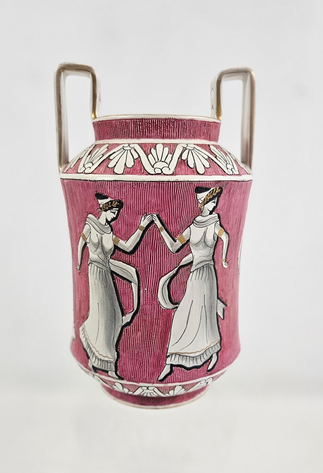 Vaso di metà secolo di Deruta Italia In condizioni ottime in vendita a Albano Laziale, Rome/Lazio