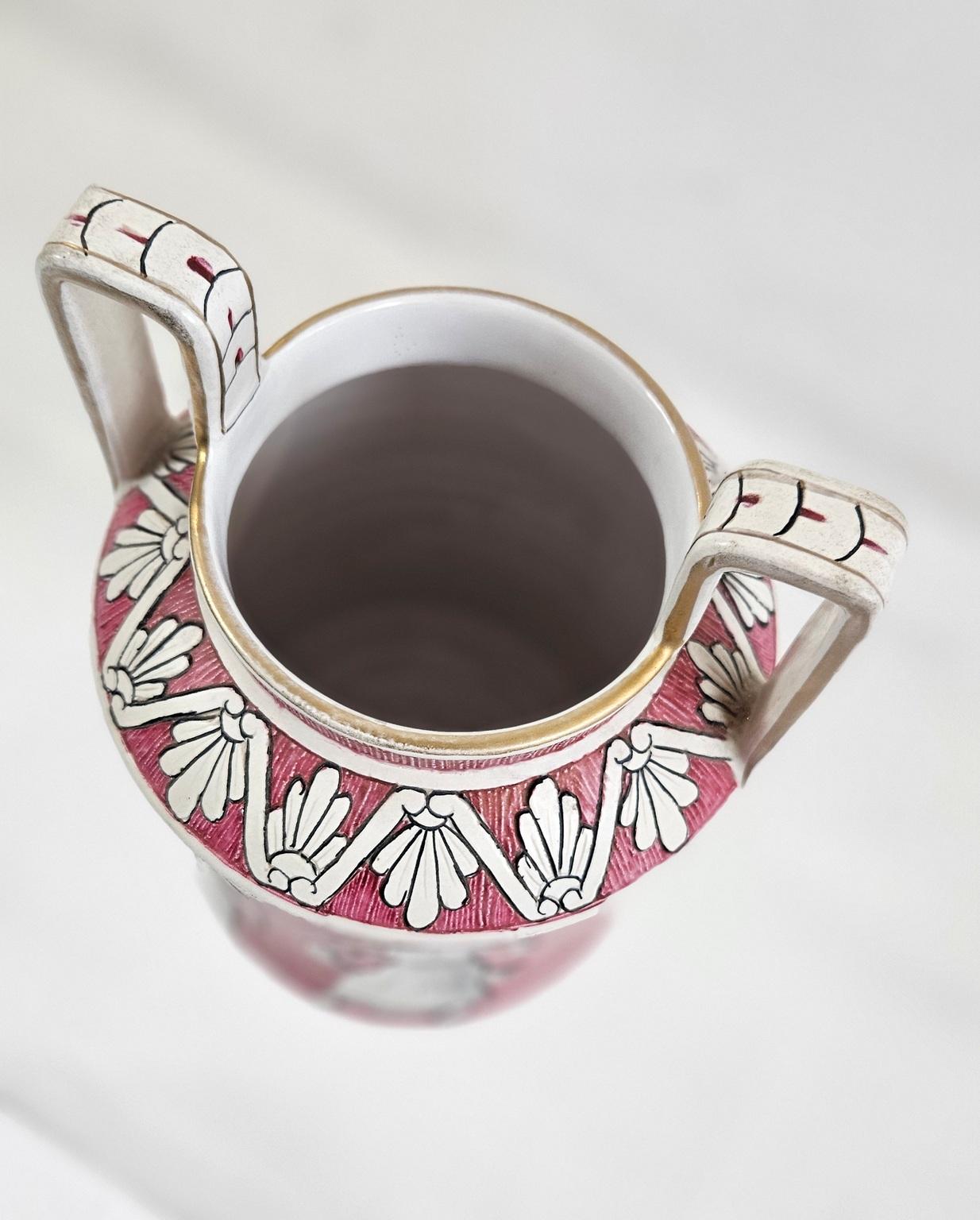 Metà XX secolo Vaso di metà secolo di Deruta Italia in vendita