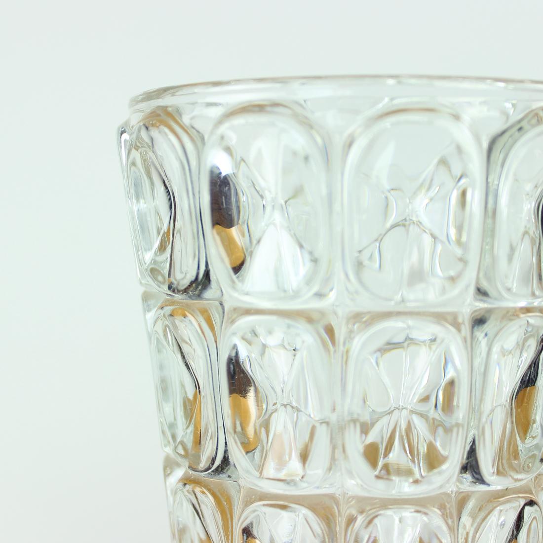 Glass Mid Century Vase By Frantisek Peceny For Hermanova Hut, 1960s