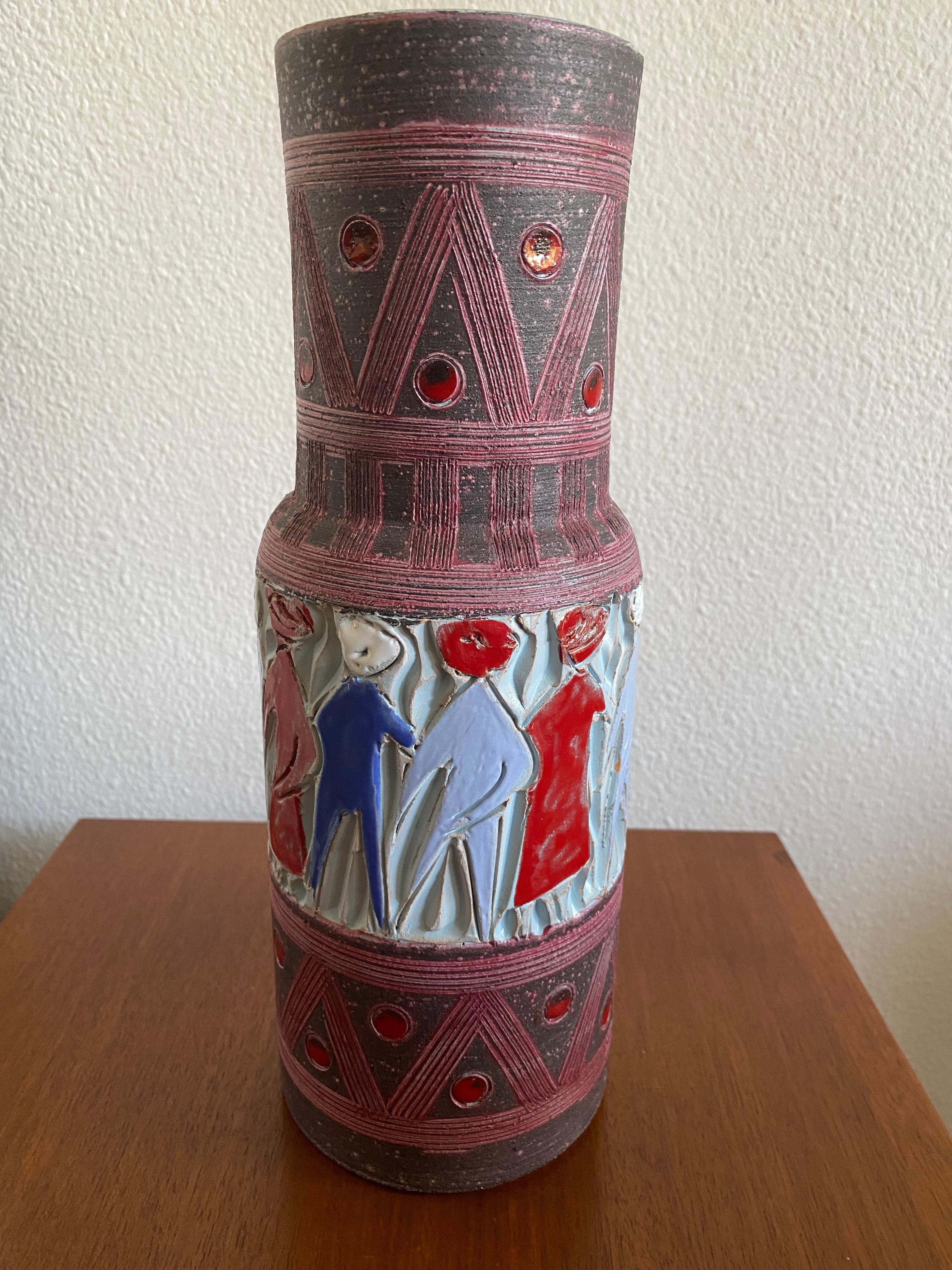 Mid Century Vase von  Italien von Fratelli Fanciullacci (Moderne der Mitte des Jahrhunderts) im Angebot