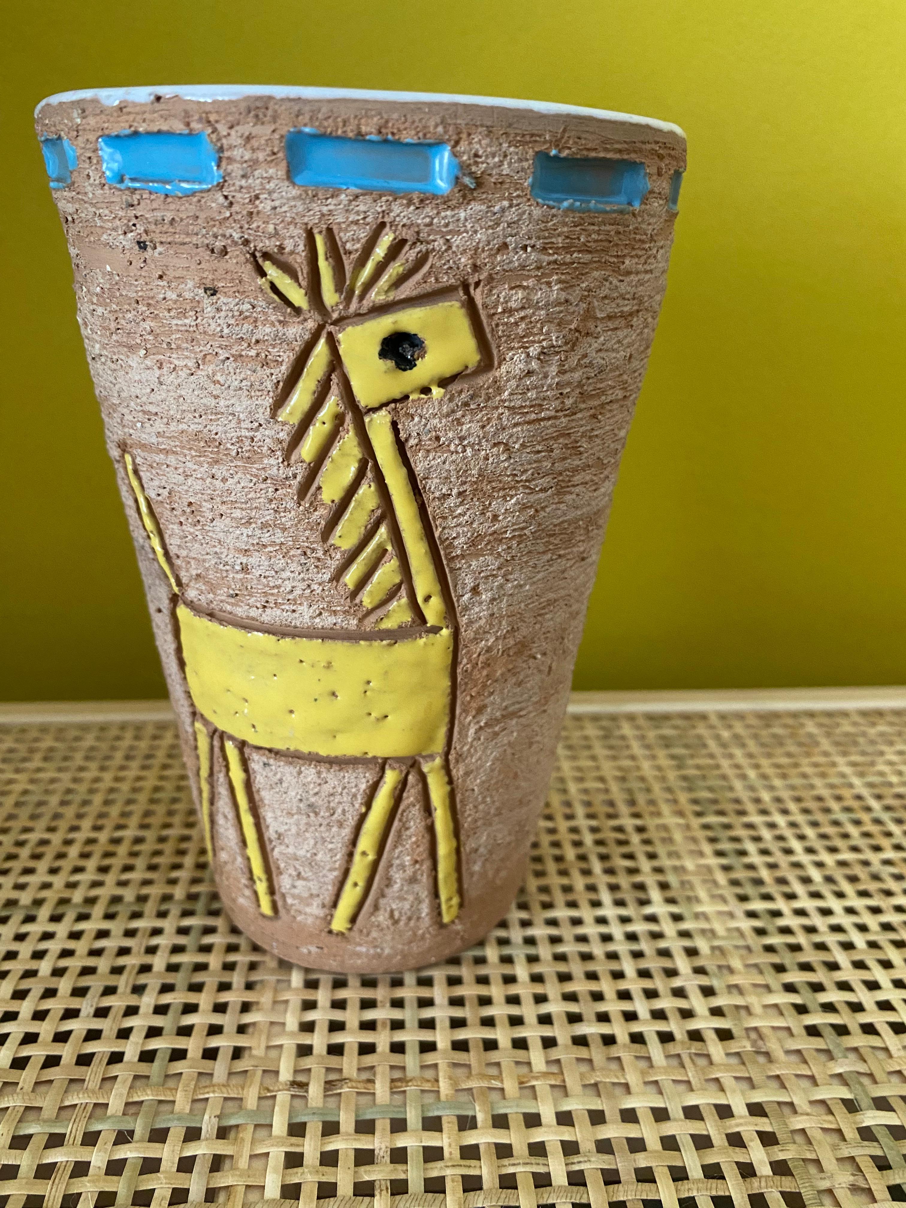 Italian Mid-Century Vase by Fratelli Fanciullacci Italy For Sale
