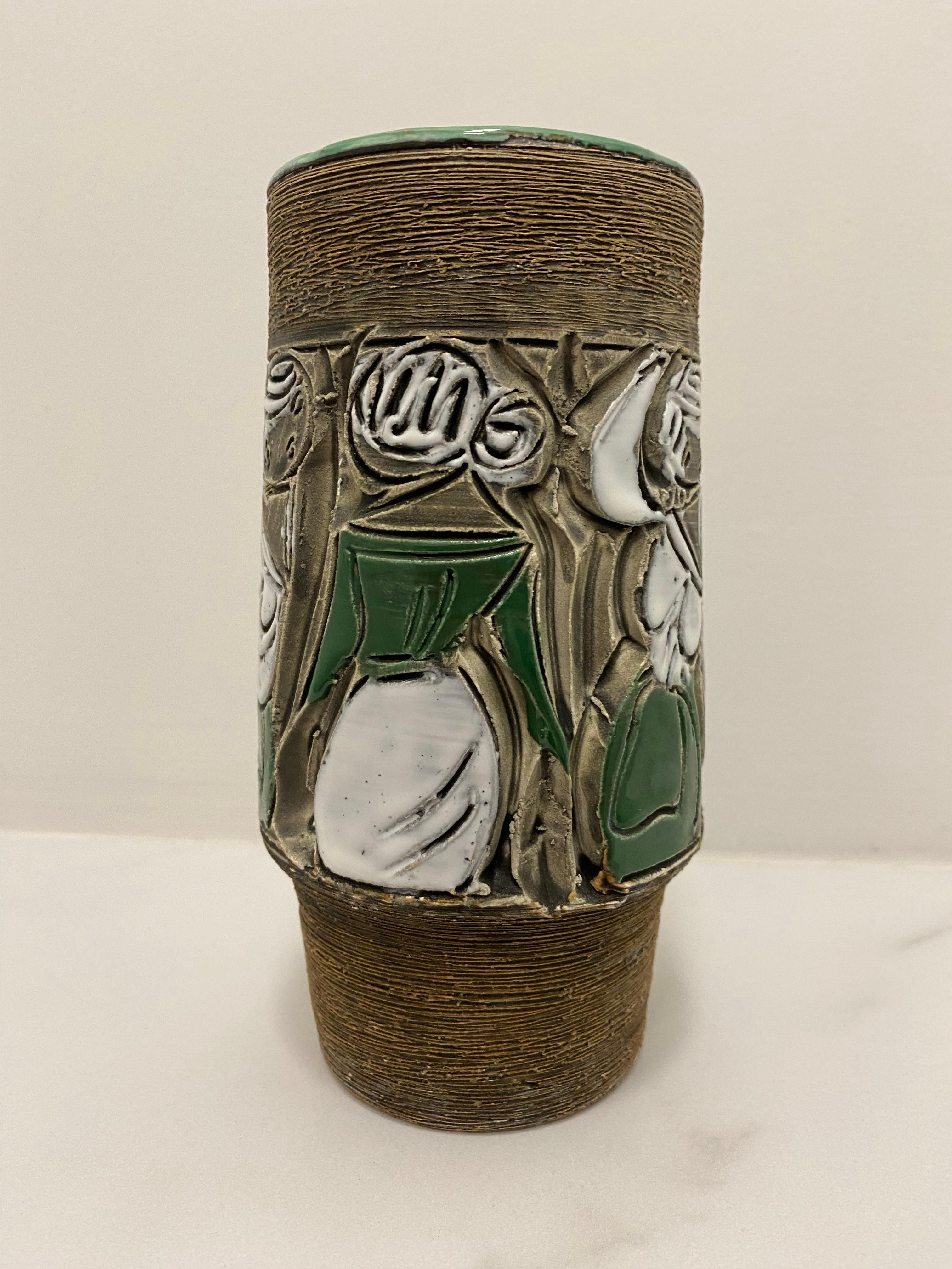 Vaso di metà secolo di  Fratelli Fanciullacci Italia In condizioni discrete in vendita a Waddinxveen, ZH
