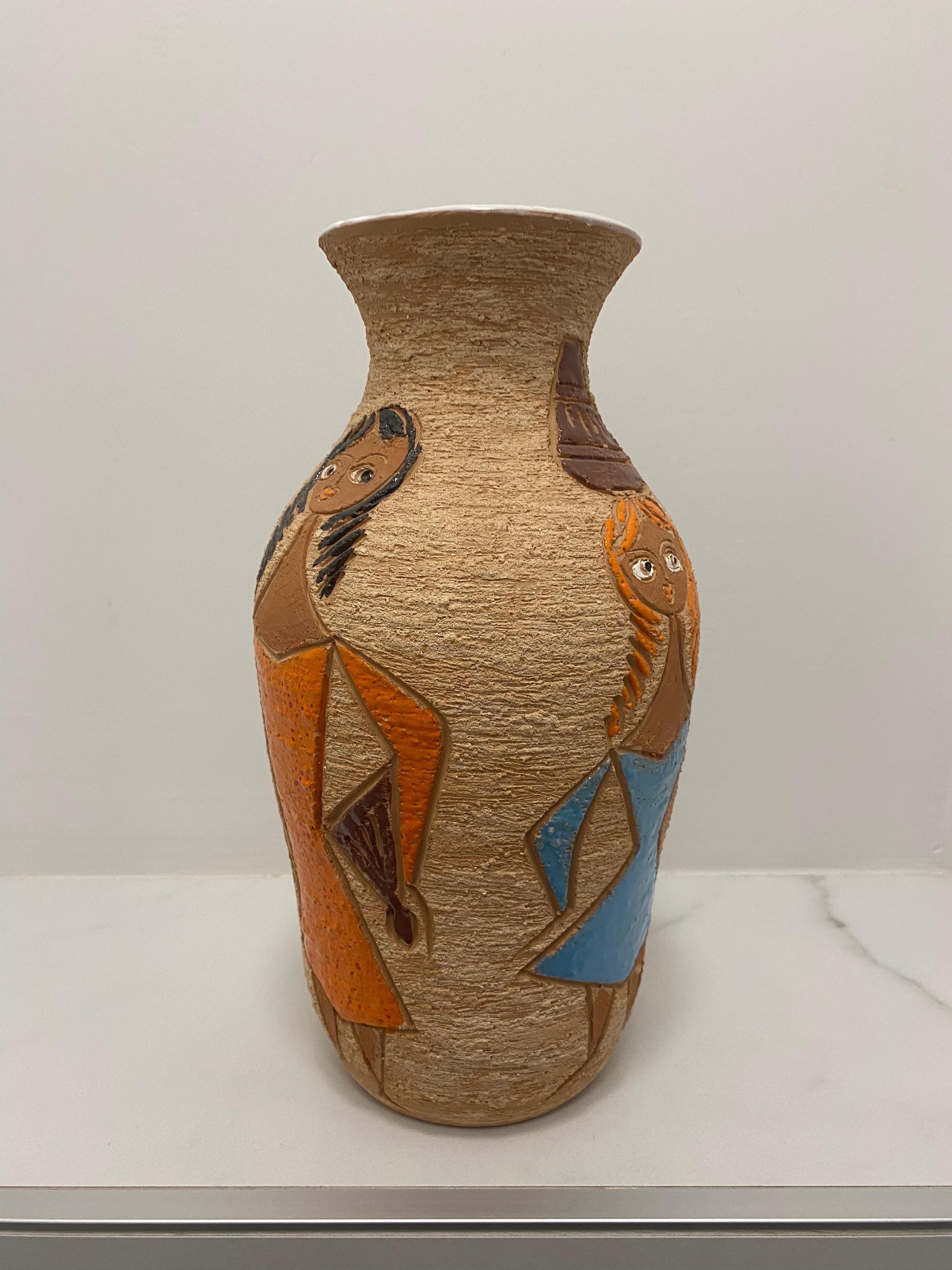 Mid-Century Vase by Fratelli Fanciullacci Italy In Good Condition For Sale In Waddinxveen, ZH
