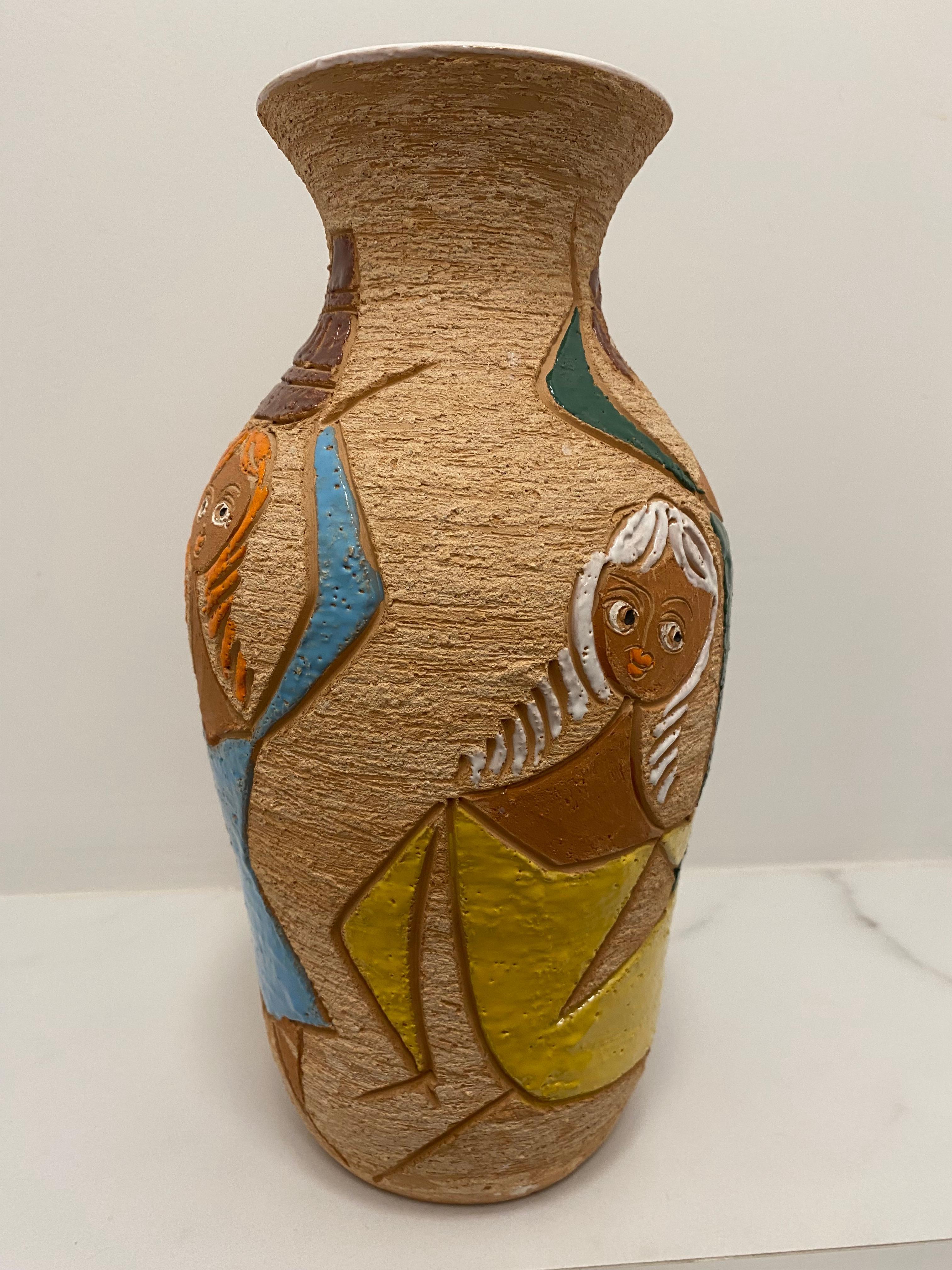 Ceramic Mid-Century Vase by Fratelli Fanciullacci Italy For Sale