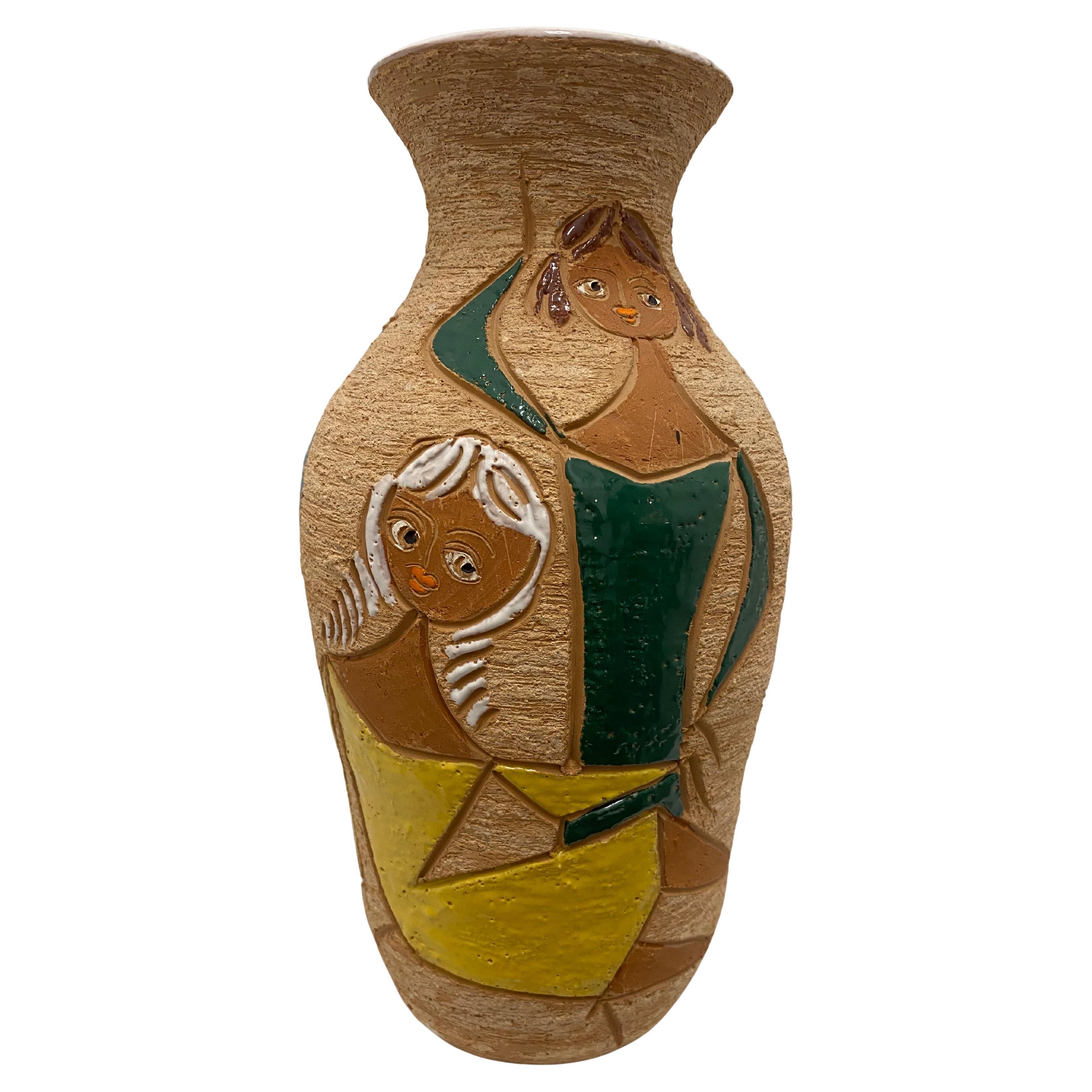 Vase aus der Mitte des Jahrhunderts von Fratelli Fanciullacci, Italien