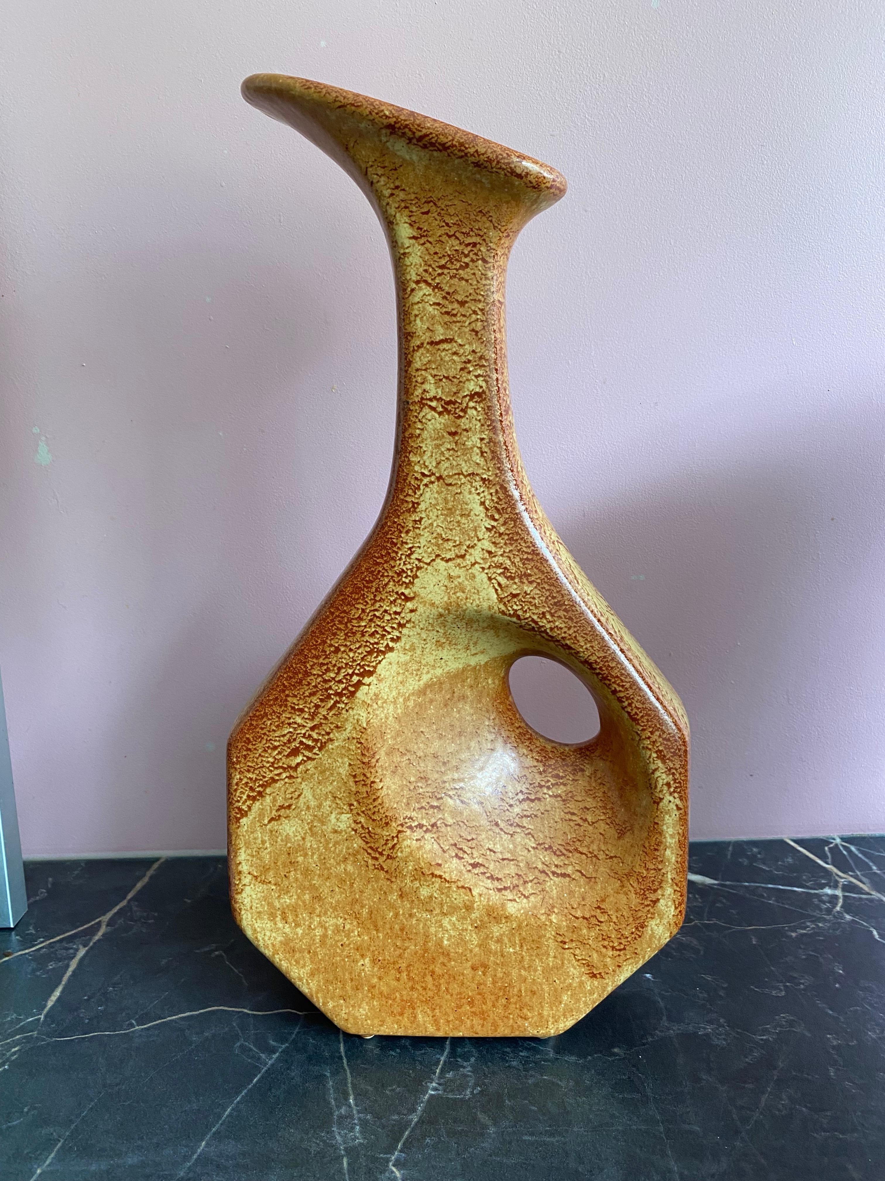 Mid-Century moderno Vaso di metà secolo di Roberto Rigon per Bertoncello italia in vendita