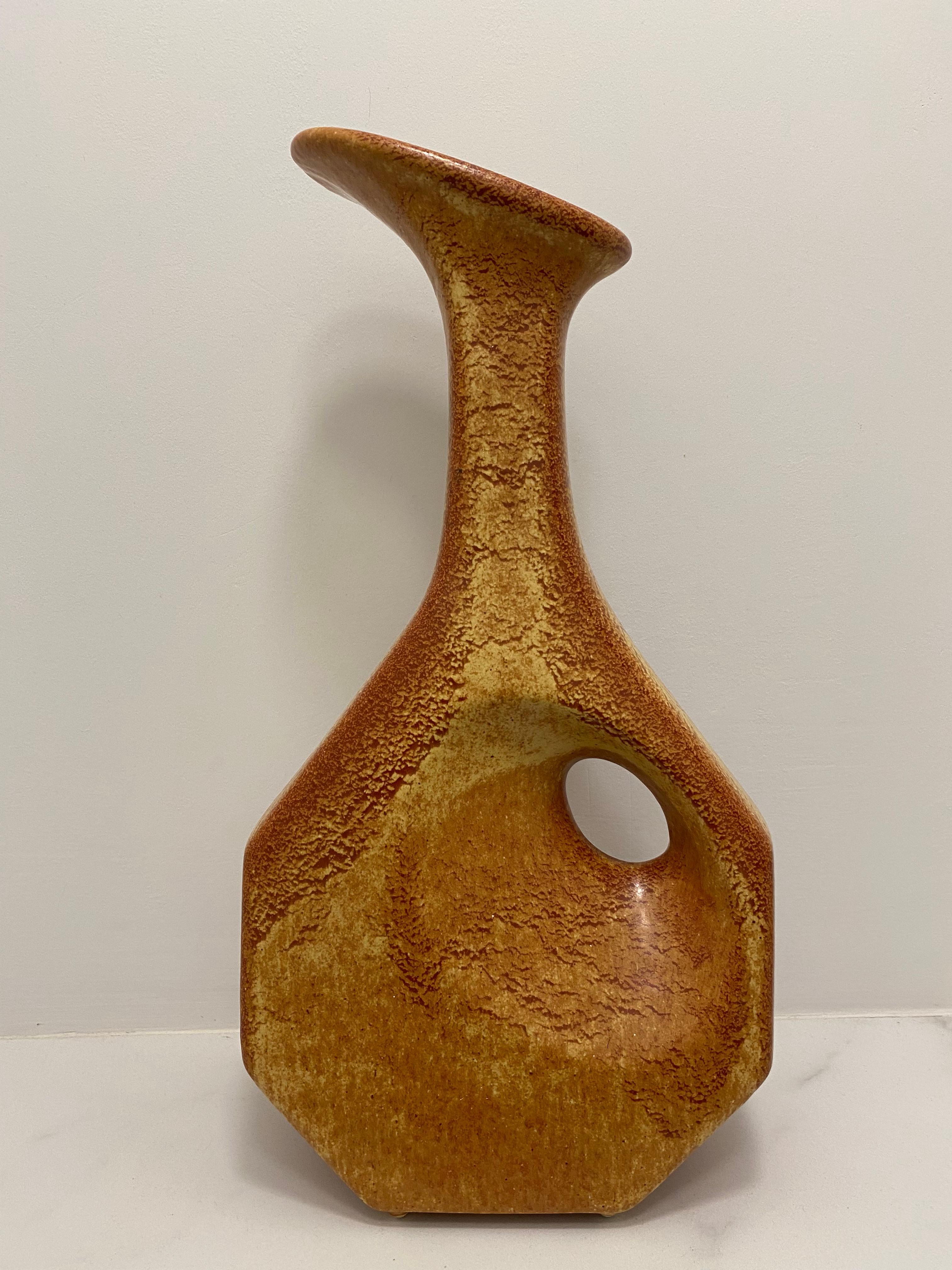 Italiano Vaso di metà secolo di Roberto Rigon per Bertoncello italia in vendita
