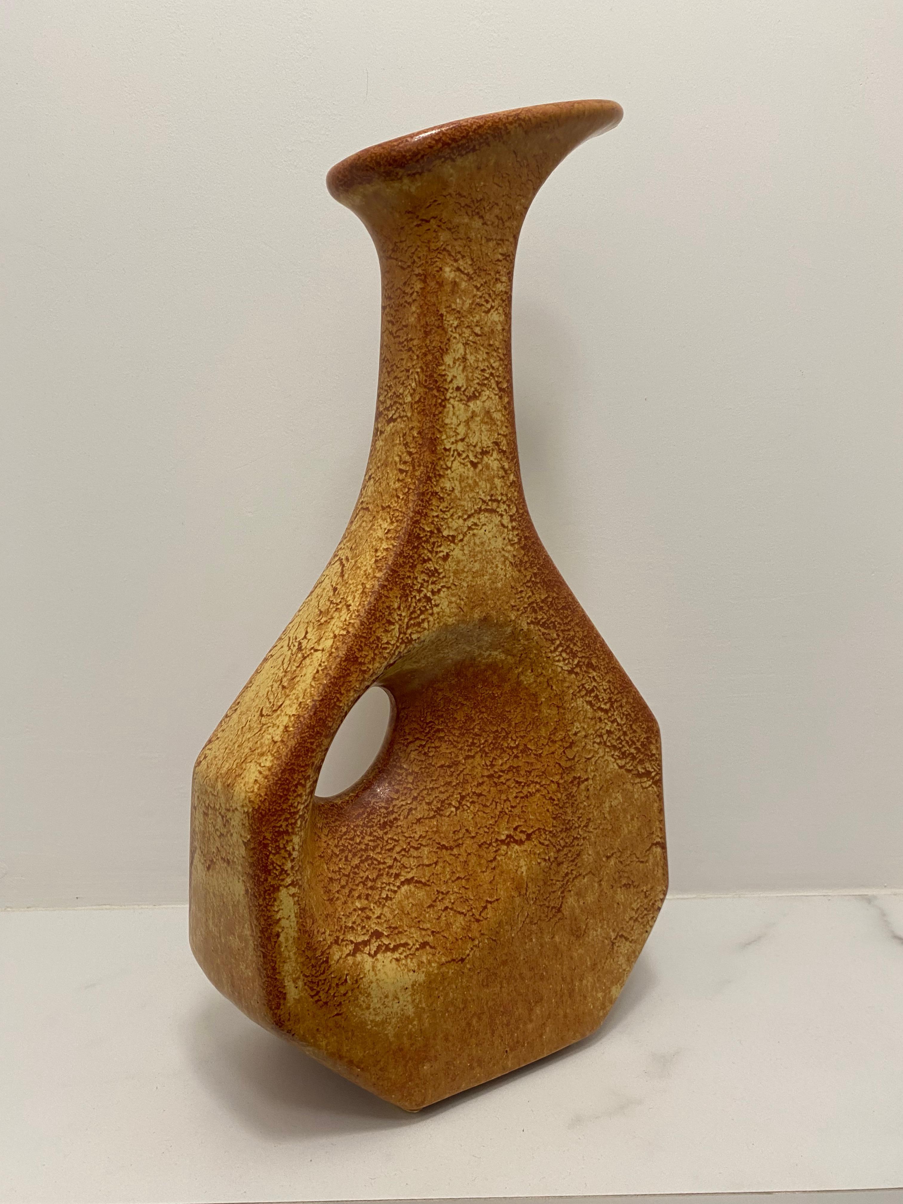 Vaso di metà secolo di Roberto Rigon per Bertoncello italia In condizioni buone in vendita a Waddinxveen, ZH