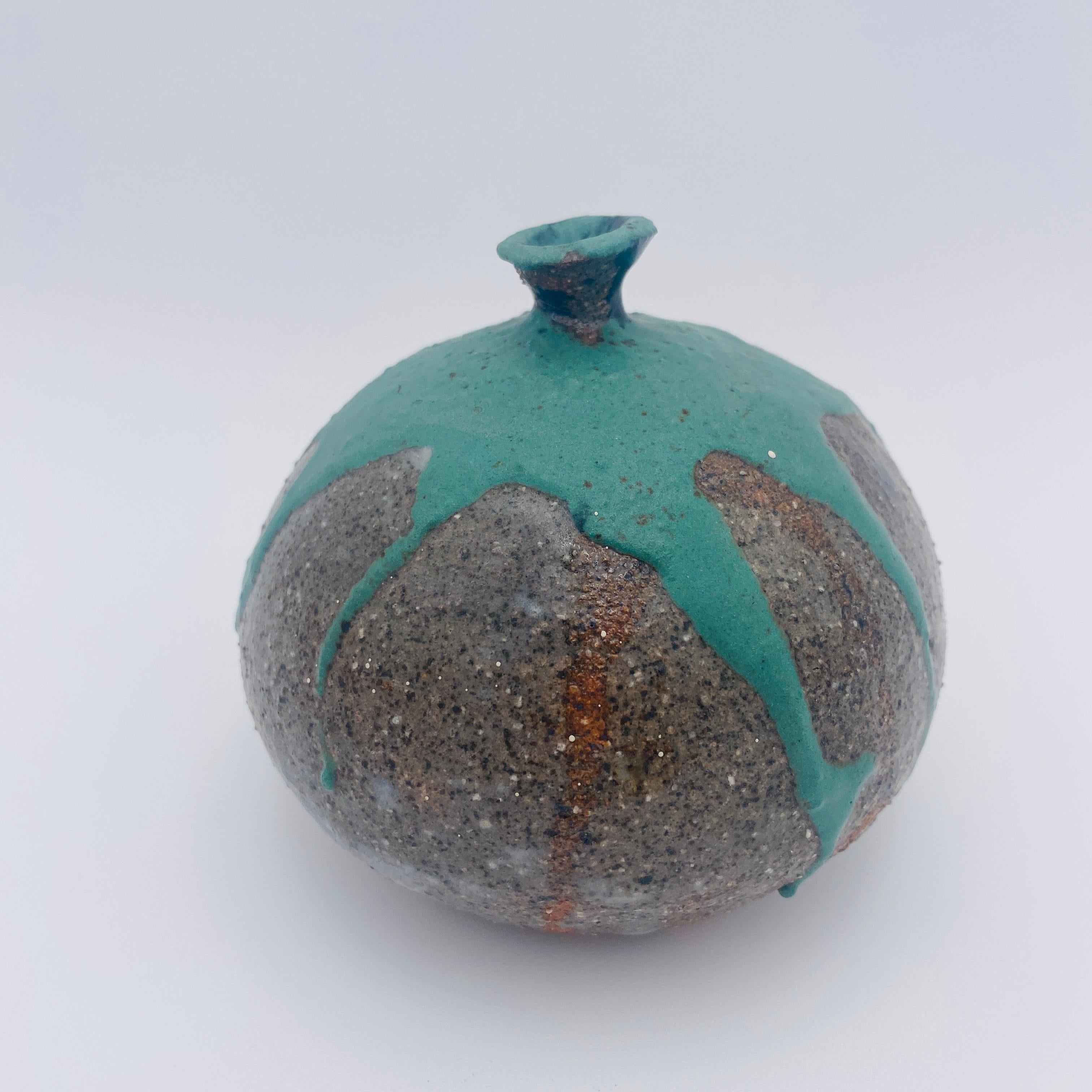 Mid-20th Century Mid Century Vase California Studio Pottery Weed Pot Signed Molen For Sale