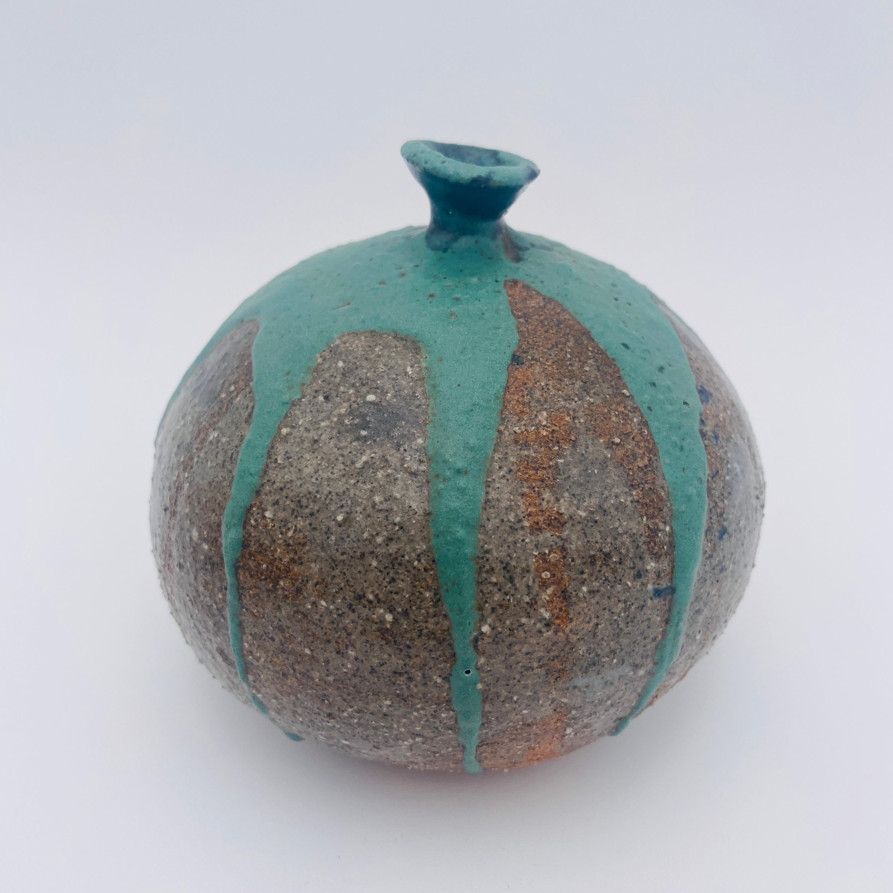 Mid Century Vase California Studio Pottery Weed Pot Signed Molen For Sale 1