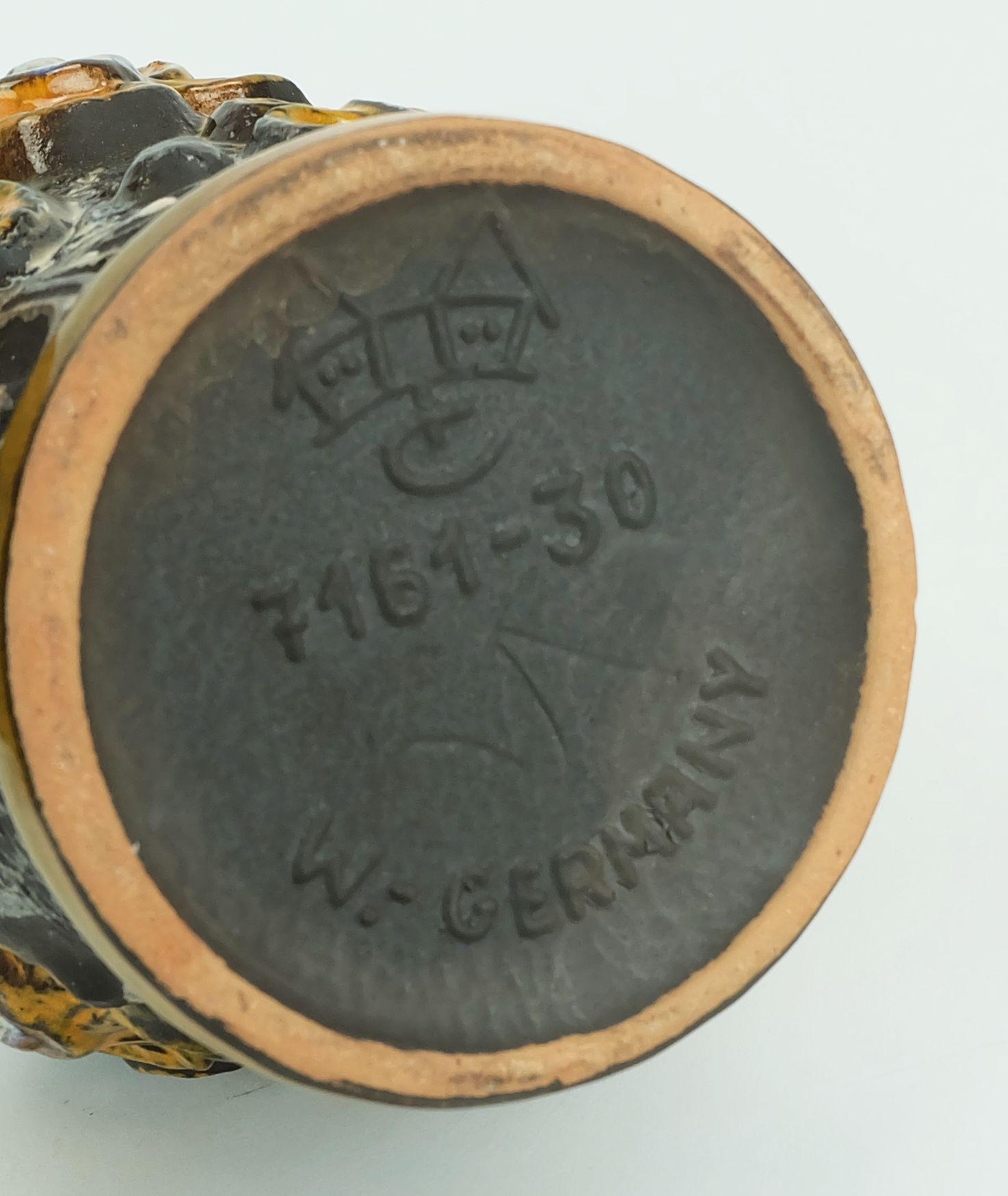 Ceramica Vaso della metà del secolo carstens modello 7161-30 fiore a rilievo in vendita