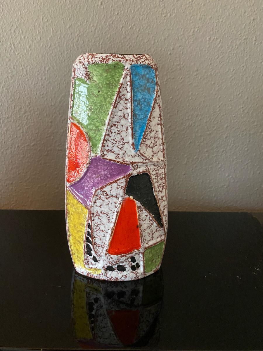 Moderne Vase-Dekor Ravenna aus der Mitte des Jahrhunderts von Bodo Mans für Bay Keramik (Moderne der Mitte des Jahrhunderts) im Angebot