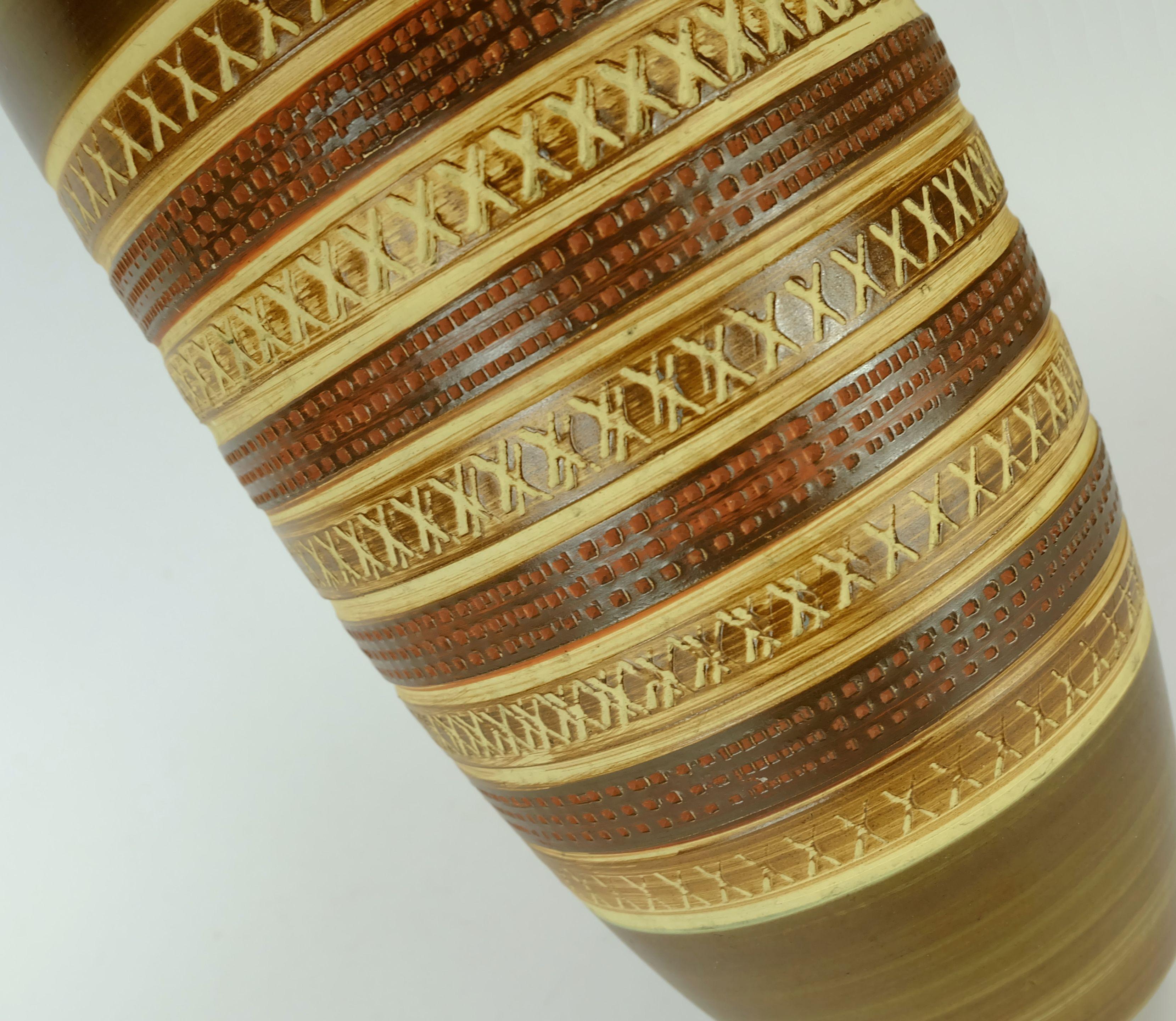 VASO di metà secolo duemler & breiden modello 166 30 sgraffito 1950s In condizioni buone in vendita a Mannheim, DE