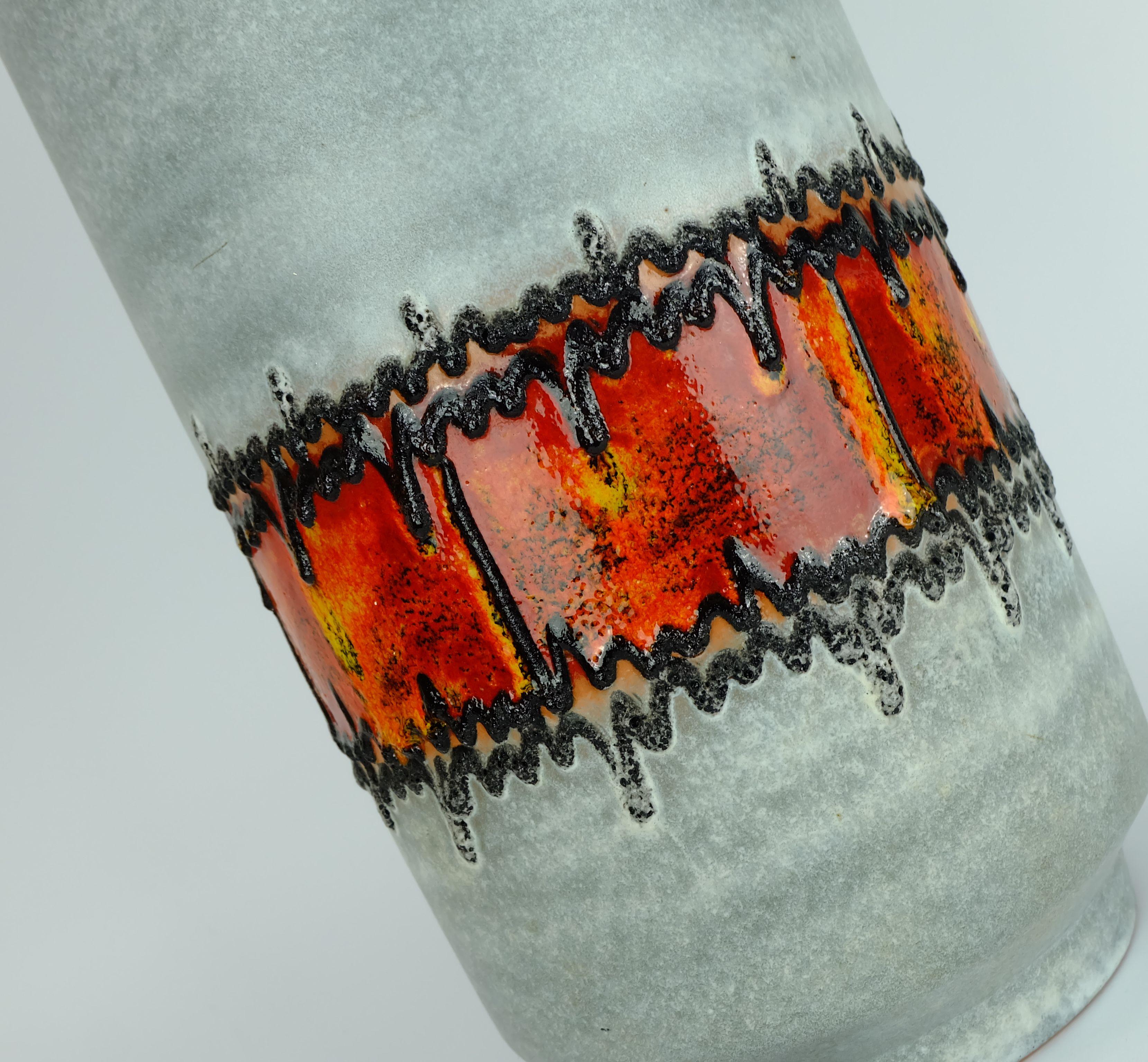 VASO da terra di metà secolo carstens keramik modello 1264-45 anni '60 In condizioni buone in vendita a Mannheim, DE