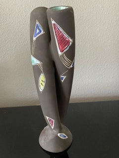 Mid-Century Vase Germany Fat Lava