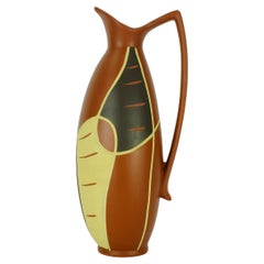 Mitte des Jahrhunderts VASE sawa keramik 1950er Jahre organische Form und Dekor Modell 320-20