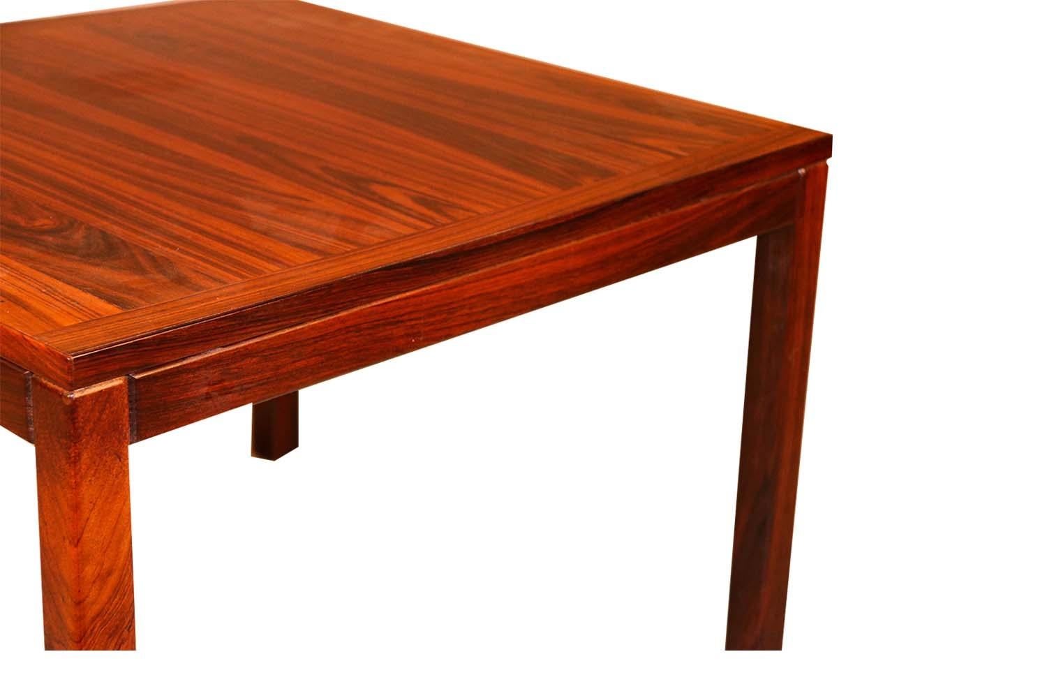 Mid-20th Century Midcentury Vejle Stole Mobelfabrik Danish Rosewood Side Table  For Sale