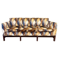 Vintage Mid Century Velvet Sofa