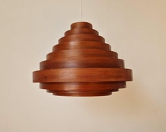 Mid-Century Veneer Pendant, Hans-Agne Jakobsson, Denmark, 1960s
