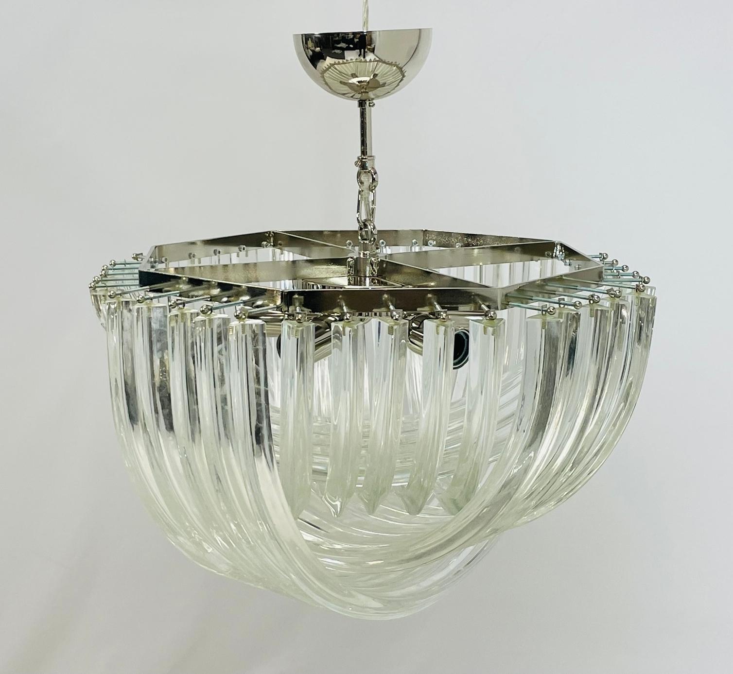 Araña de cristal veneciano de mediados de siglo de Carlo Nason para Mazzega en venta 3