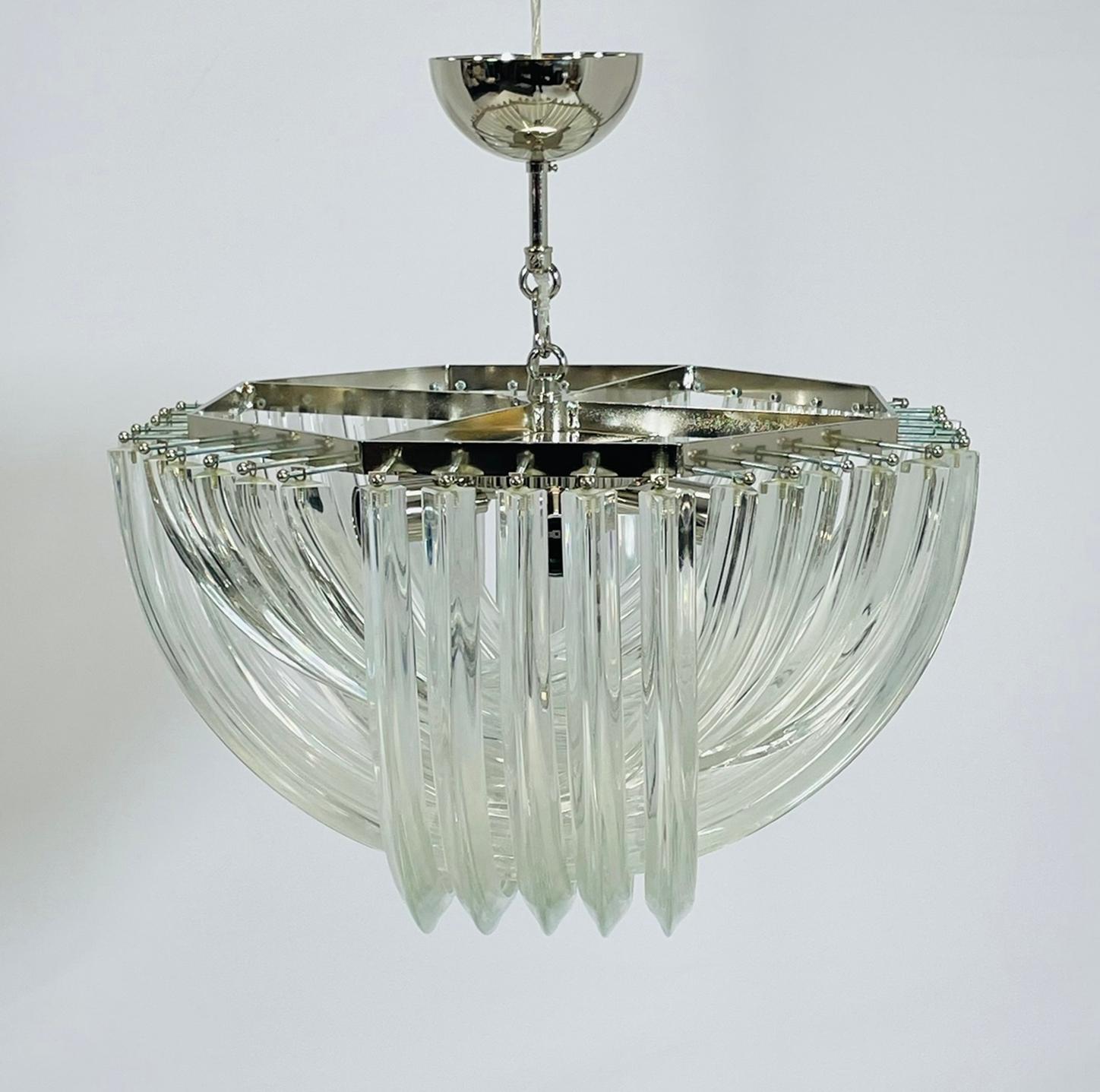 Araña de cristal veneciano de mediados de siglo de Carlo Nason para Mazzega en venta 1