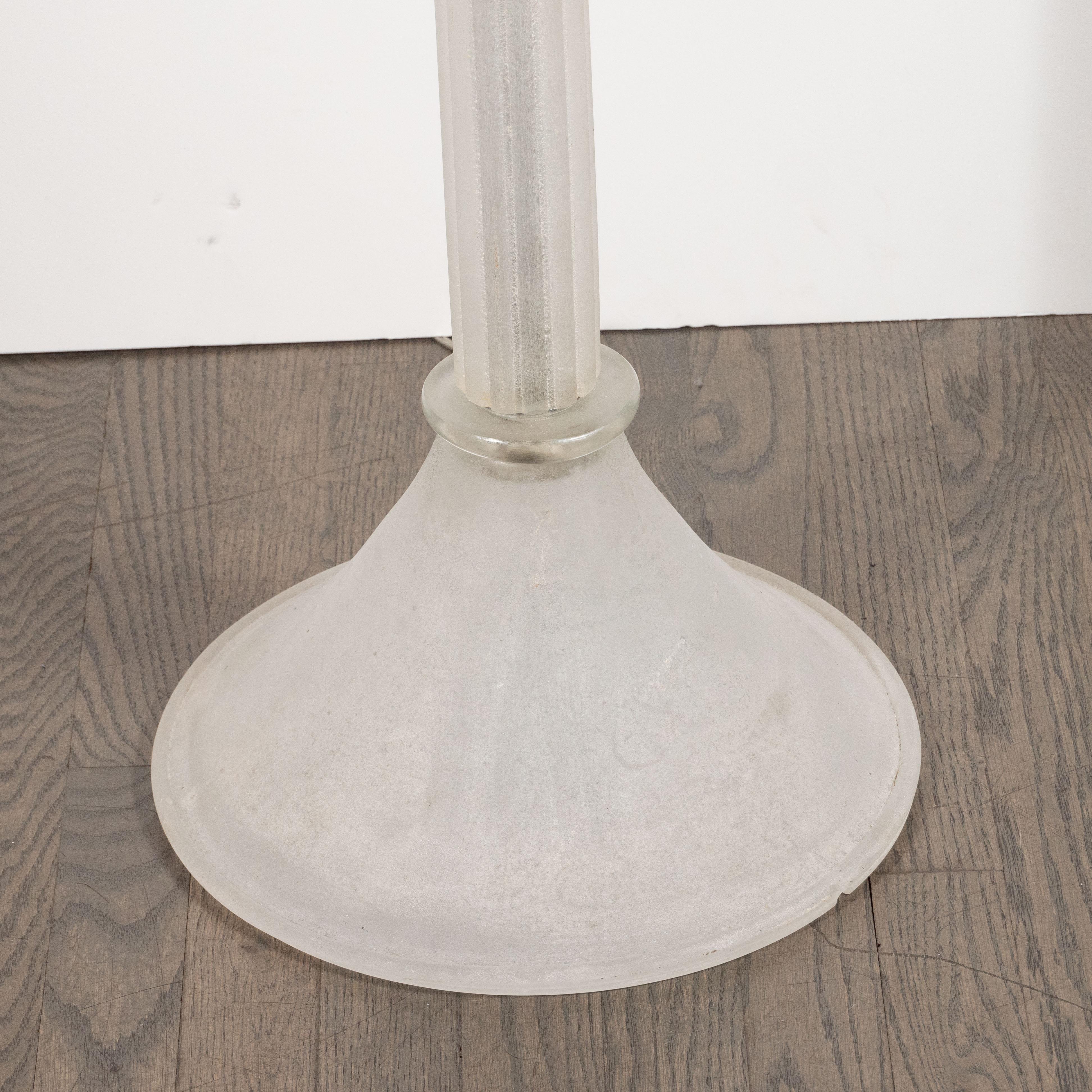 Mid-Century Modern Mid-Century Venetian Glass Floor Lamp Documented by Karl Springer for Seguso