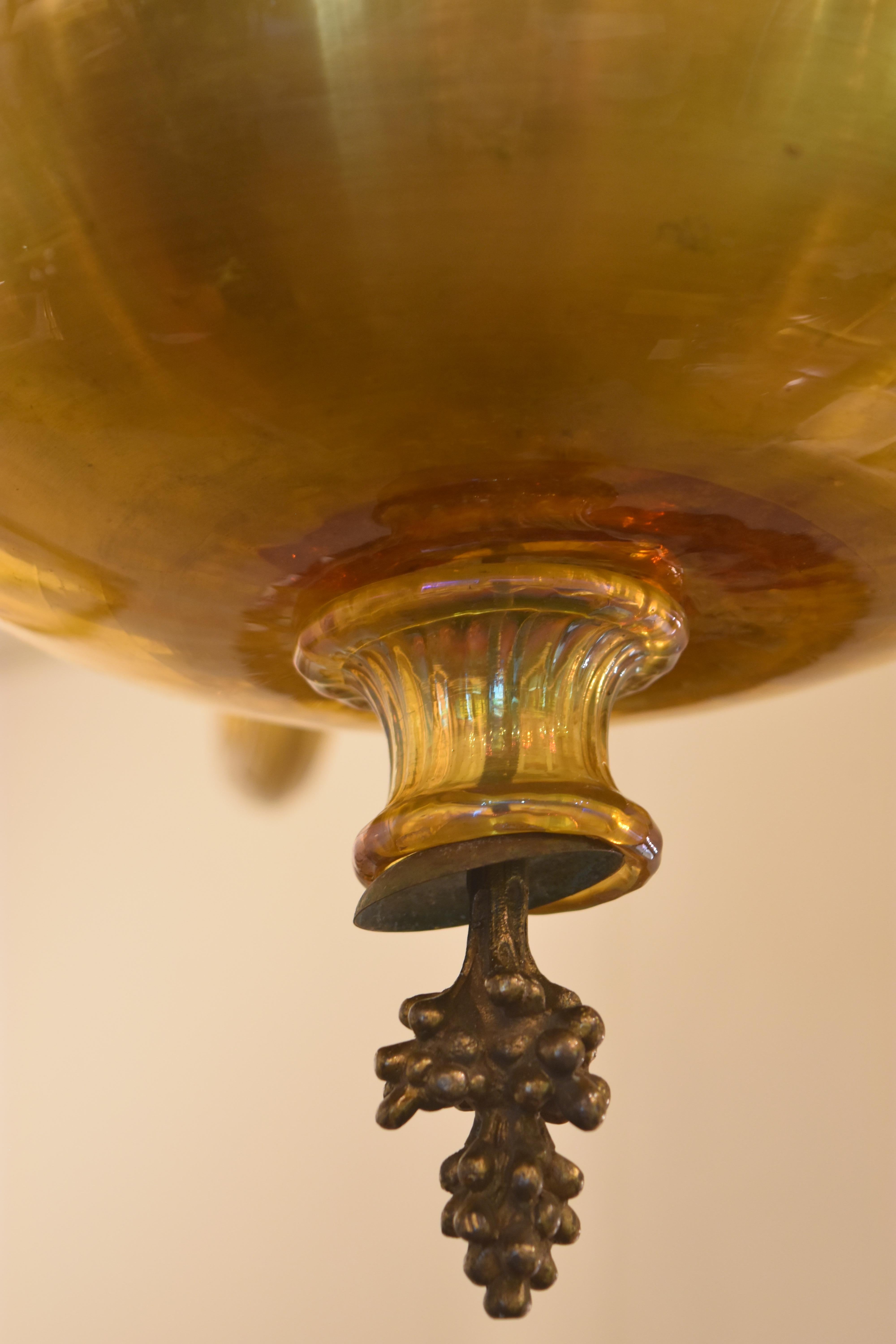 20th Century Midcentury Venetian Murano Glass Chandelier For Sale