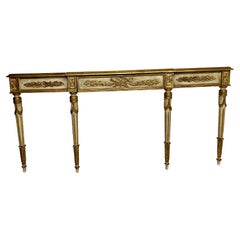 Mid Century Venetian Paint and Gilt Decorated Console Table