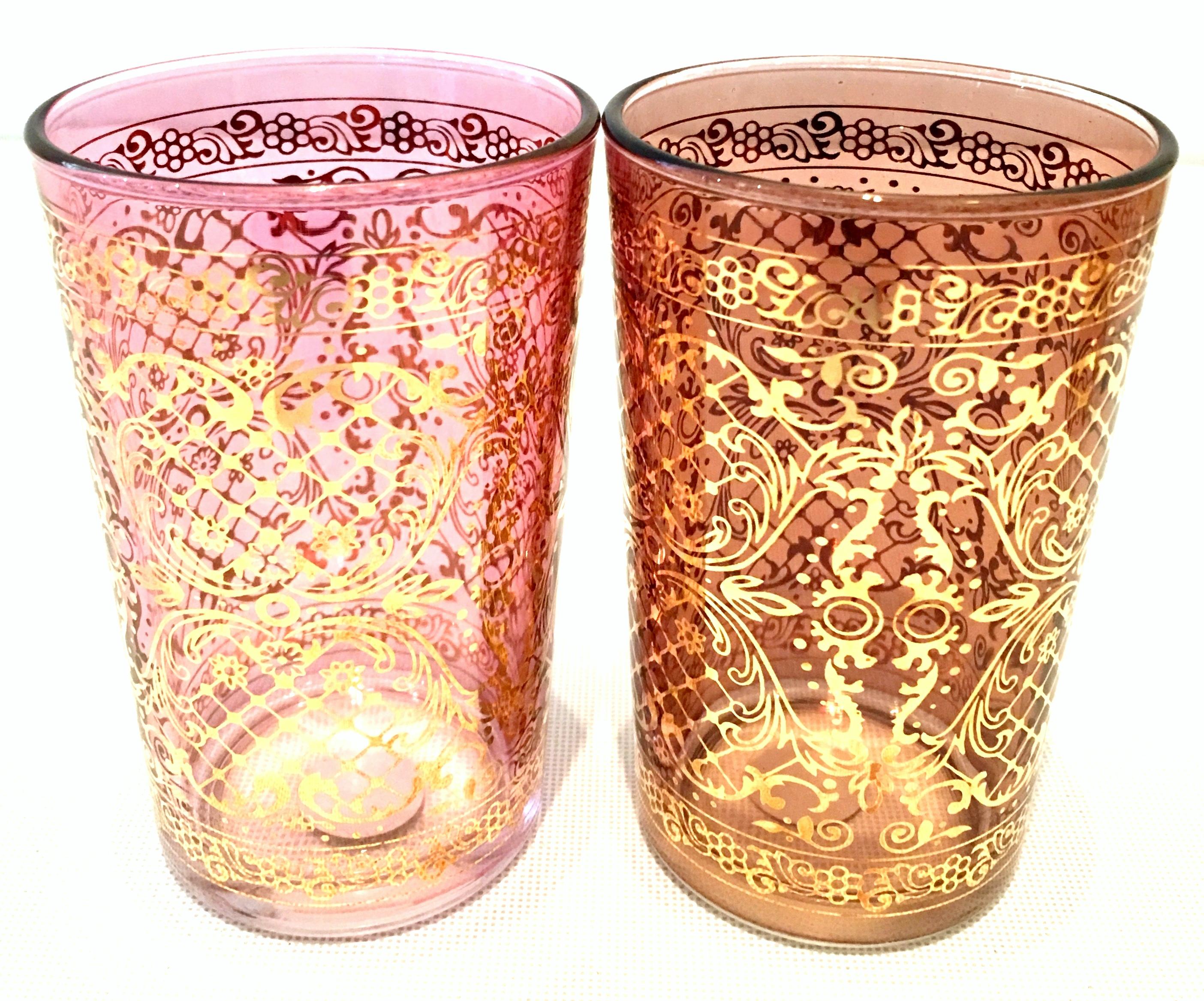 Mid-Century Venetian Style 22-Karat Gold Drinks S/15 By, Georges Briard For Sale 8
