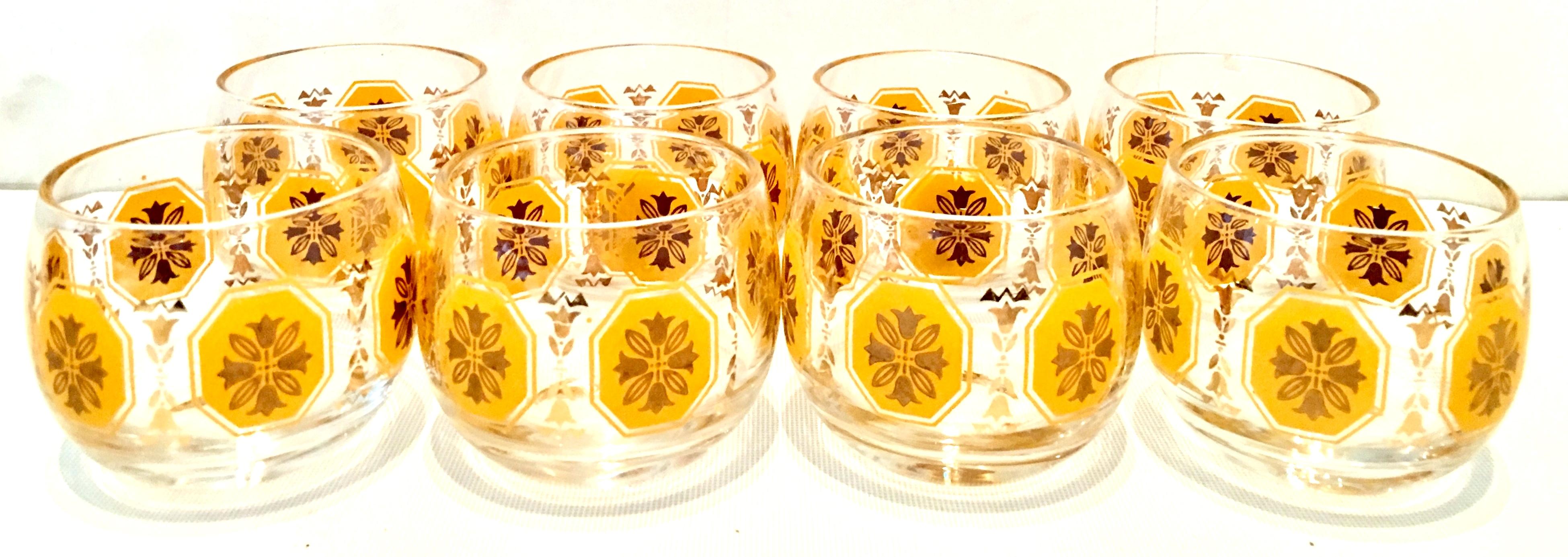 Midcentury Venetian Style 22-Karat Gold Drinks Set of 15 by, Georges Briard For Sale 2