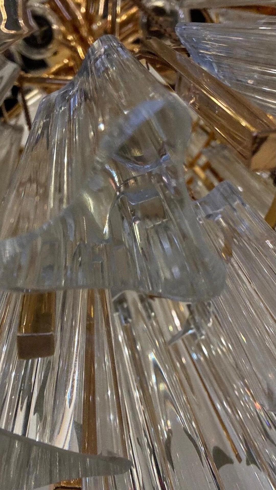 Lampadario Cascade di Venini, metà secolo, 1960 in vendita 1