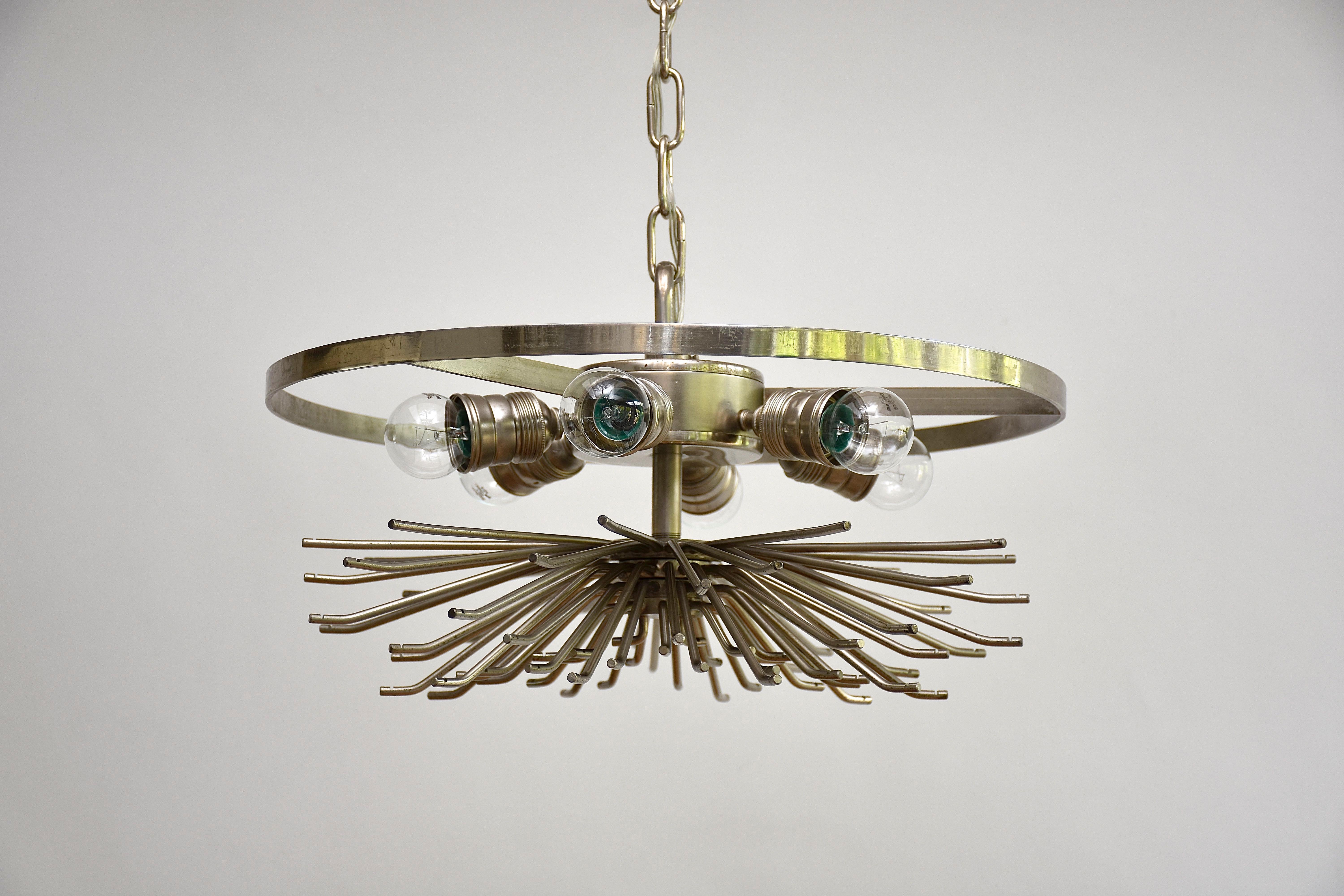Mid-century Venini Murano chandelier 'Trilobo' 2