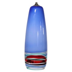 Lampada a sospensione Venini Sigaro di metà secolo, 1950 ca.