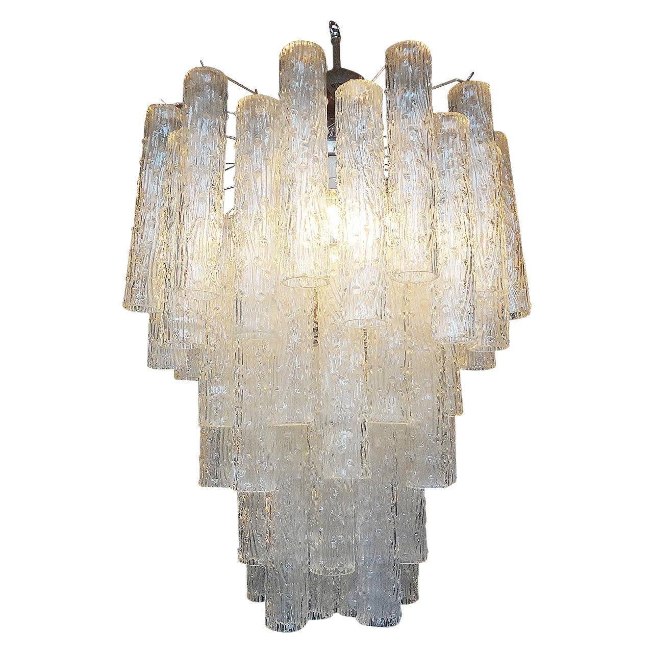 Midcentury Italian Murano Chandelier, Attributed to Venini 1