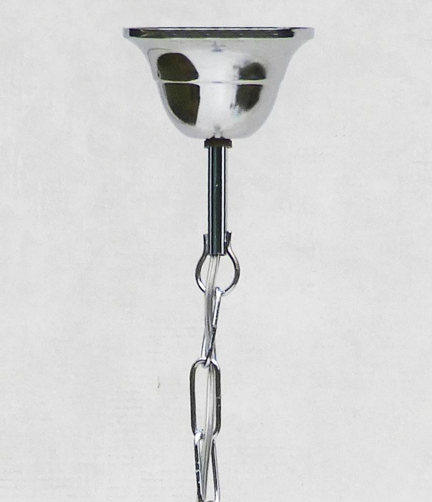 Mid century Venini Style Murano Glass Chandelier Pendant Lights C1960 Set of 3 3